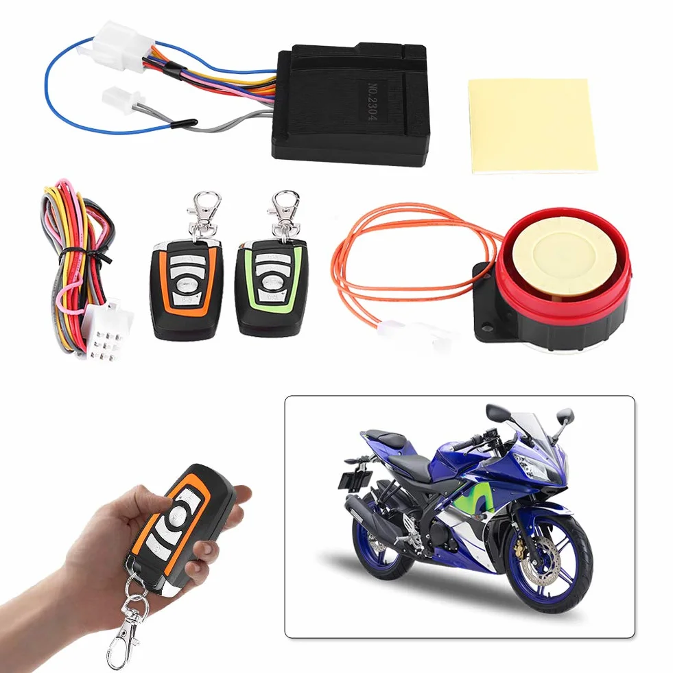 EBTOOLS para Alarma Buena para Motocicleta Sistema de Alarma para Motocicleta Sistema de Alarma de Seguridad Antirrobo para Motocicleta Control Remoto