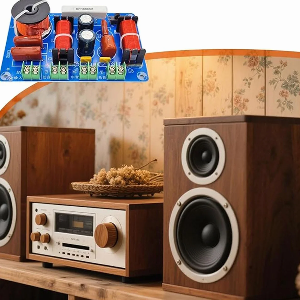 Divisor de frecuencia de 3 vías 250 W 850/5200 Hz Altavoz DIY estéreo HiFi