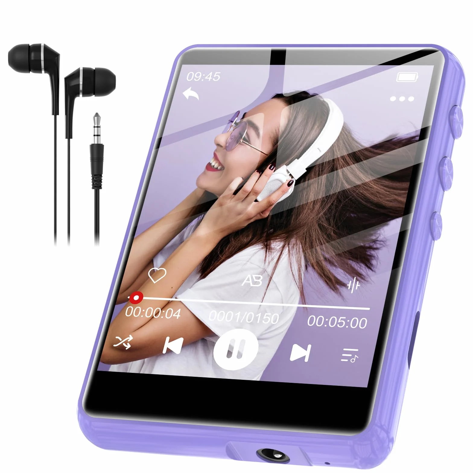 SWOFY Reproductor MP3 Bluetooth 5.3 64 GB Hi-Fi con Pantalla Táctil 2.4 Pulgadas