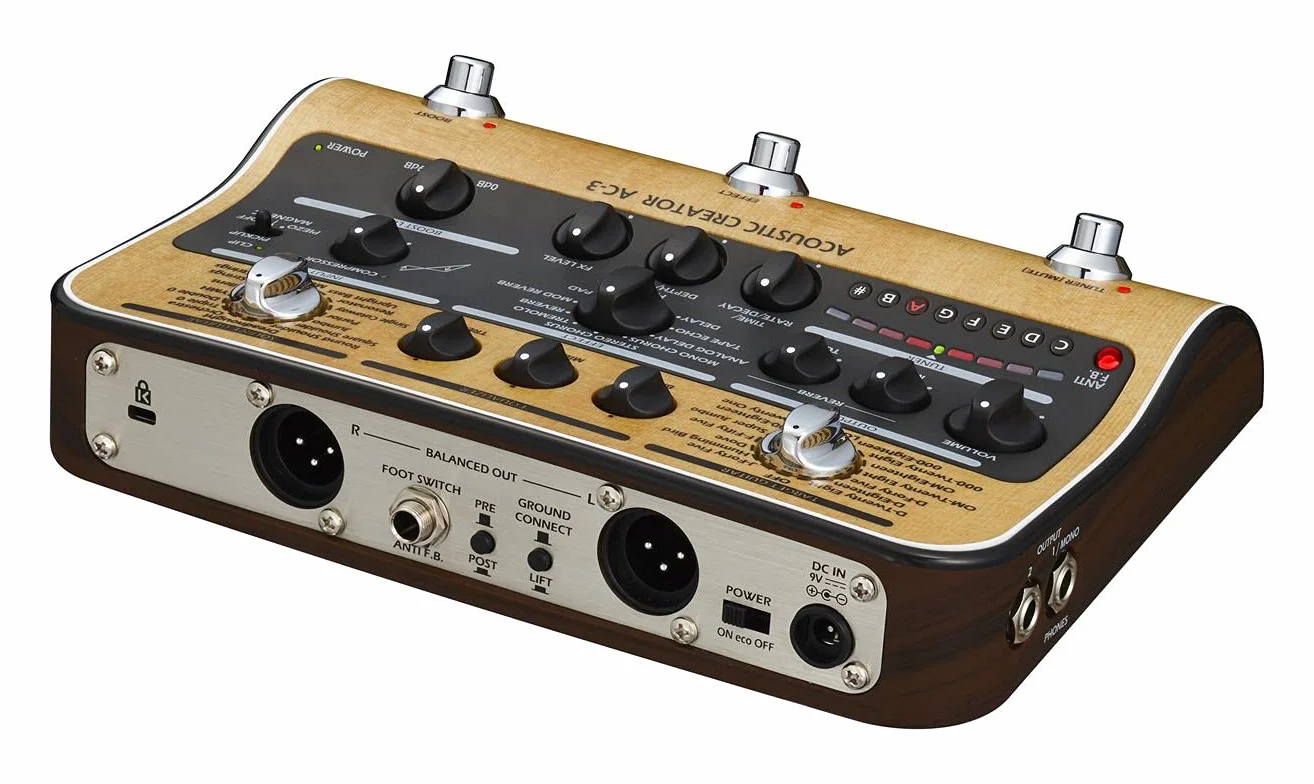 Zoom - AC-3 pedal stereo para guitarra acústica
