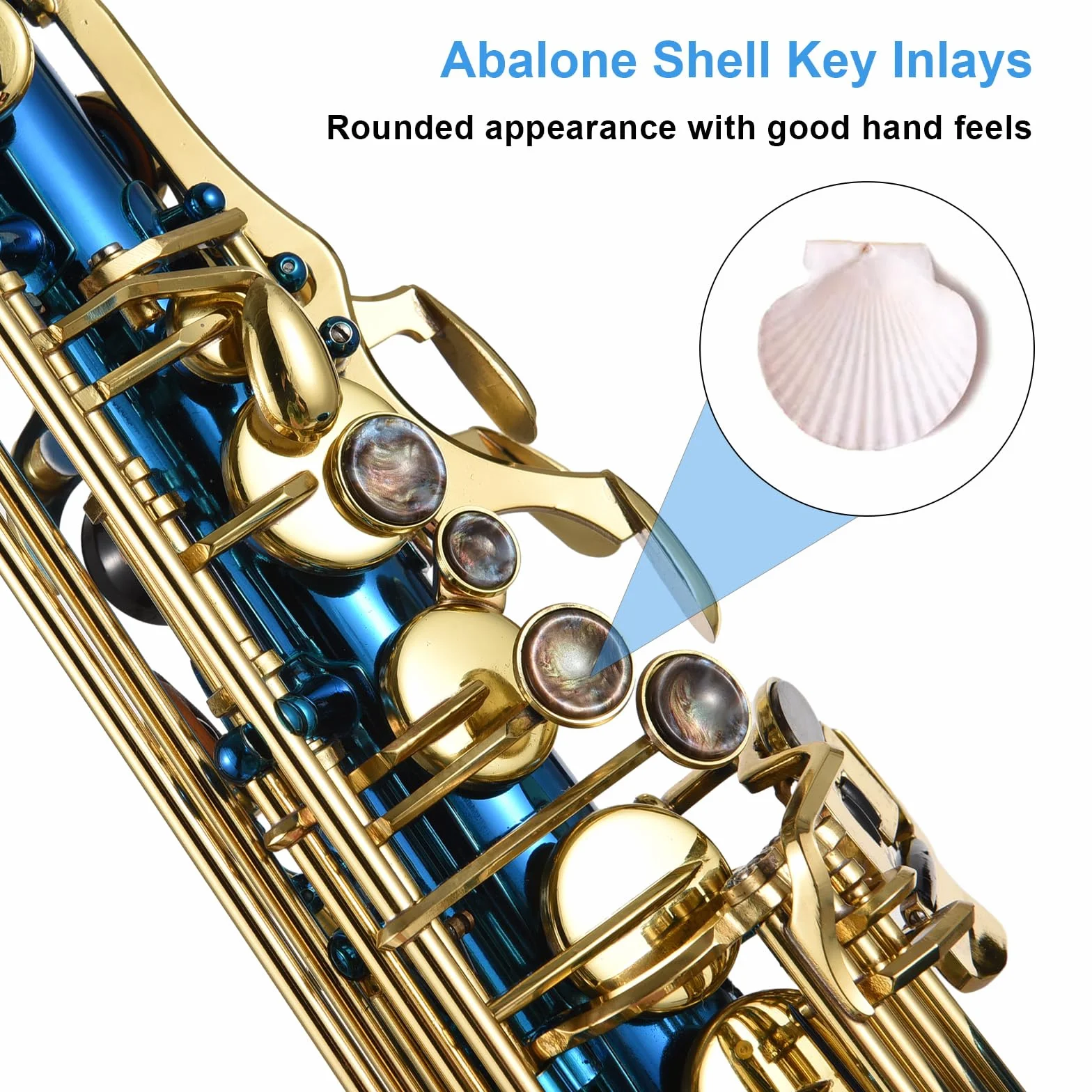 Btuty Saxofón alto Eb E-Flat para principiantes – Kit de inicio con funda, boquilla, correas y paño de limpieza