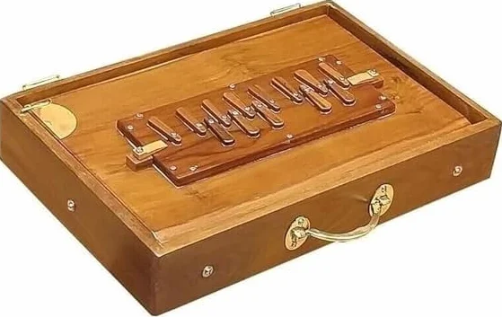 Caja Shruti de 15 pulgadas, caja de madera de teca para yoga, canto surpeti con afinado, 440 Hz