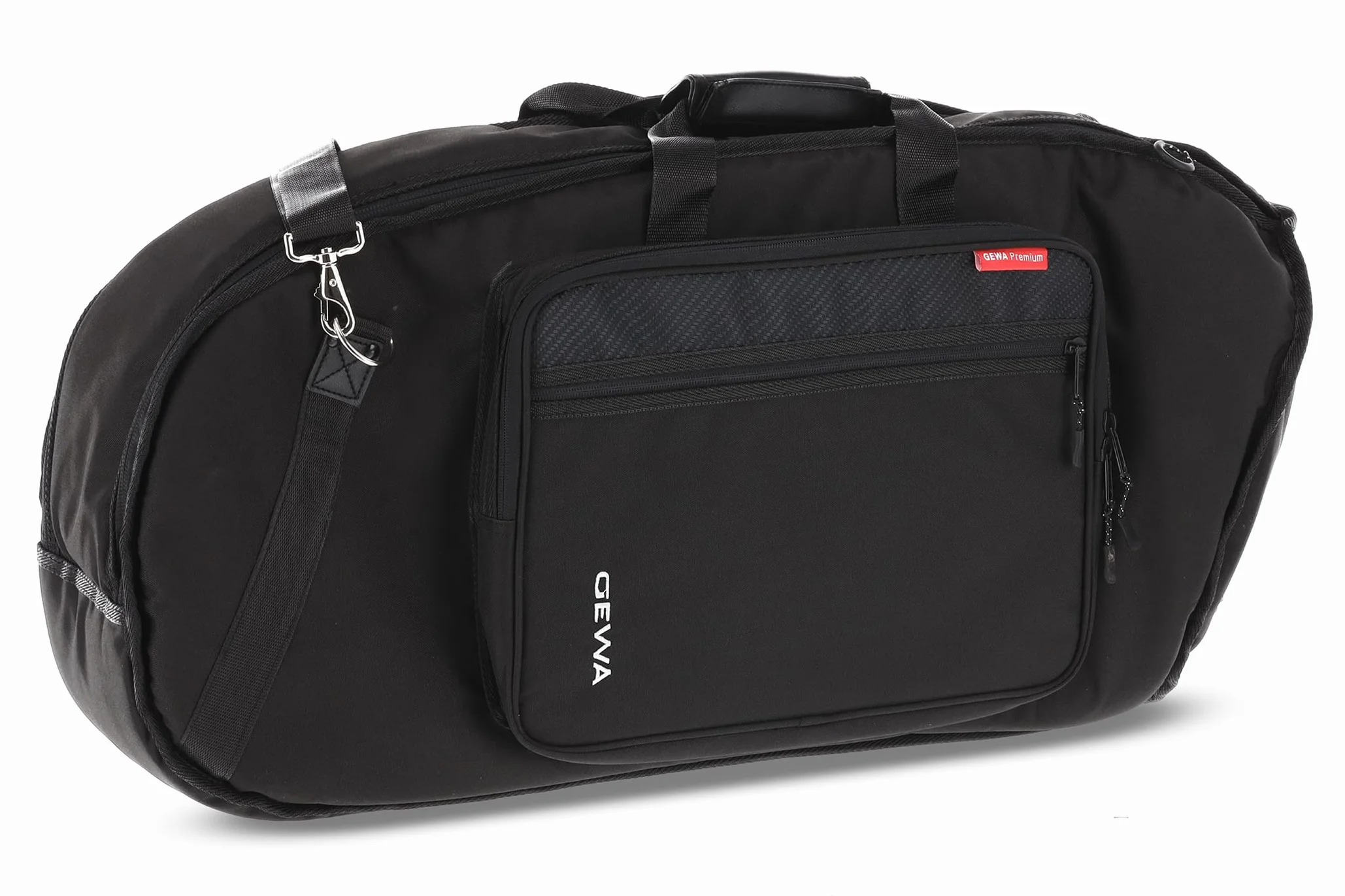 GEWA Funda Premium Gig Bag para Bombardino - Cordura 600 Denier - Resistente a desgarros y al agua - Acolchado de 30 mm - Correas tipo mochila y correa para el hombro - Negro