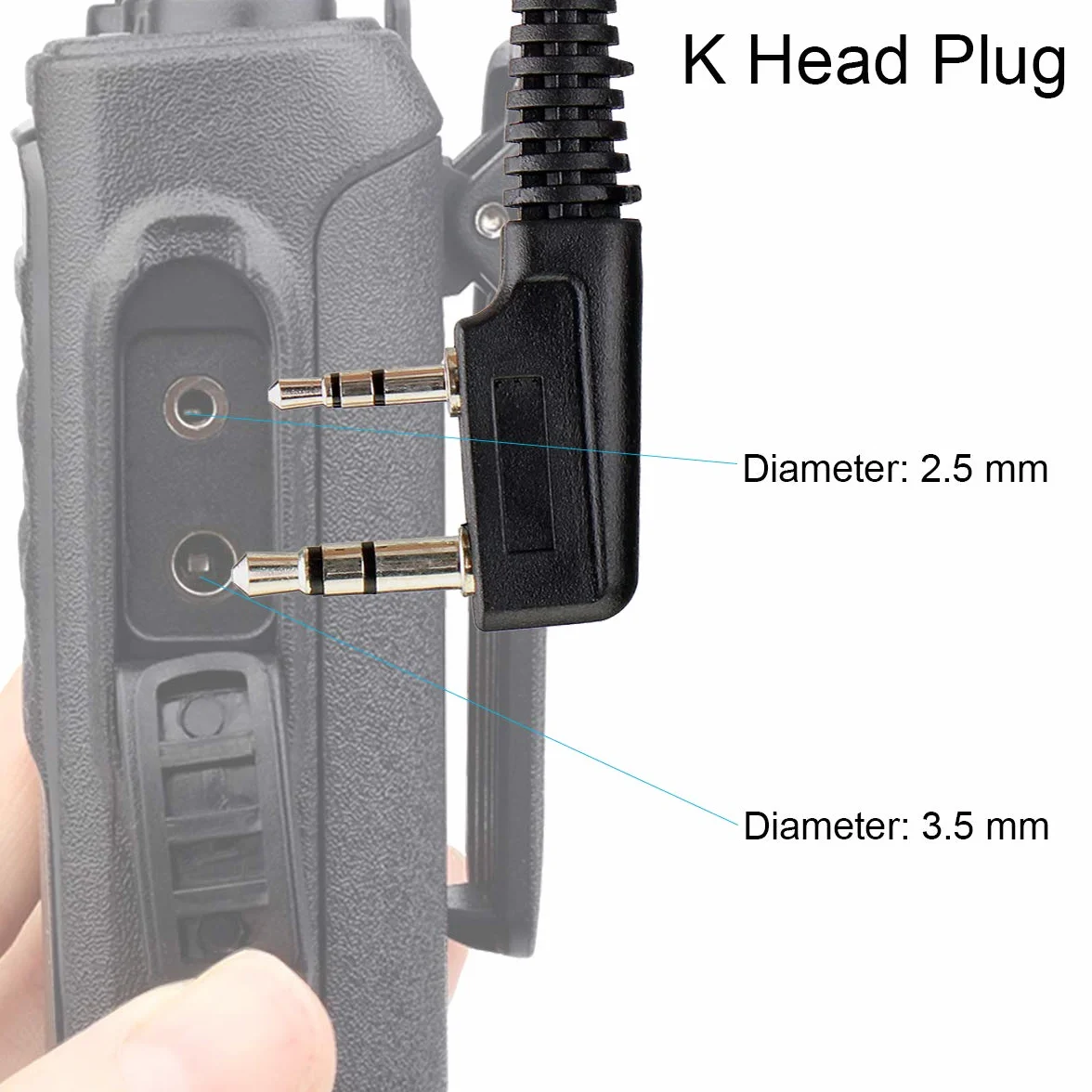Retevis Walkie Talkie Auriculars 2 Pines Transparente con Micrófono PTT Pinganillo Compatible con Walkie Talkie RT24 RT622 RT27 RT617 RT618 RT619 Baofeng BF-888S Kenwood (5 Pacs)