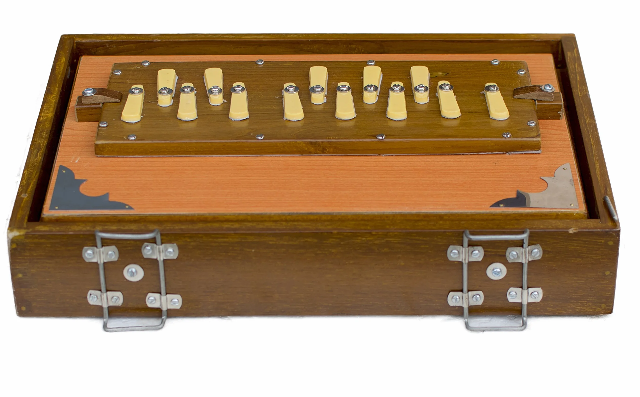 MKS PDI-AGB Caja Shruti, madera de teca, 13 notas, color natural