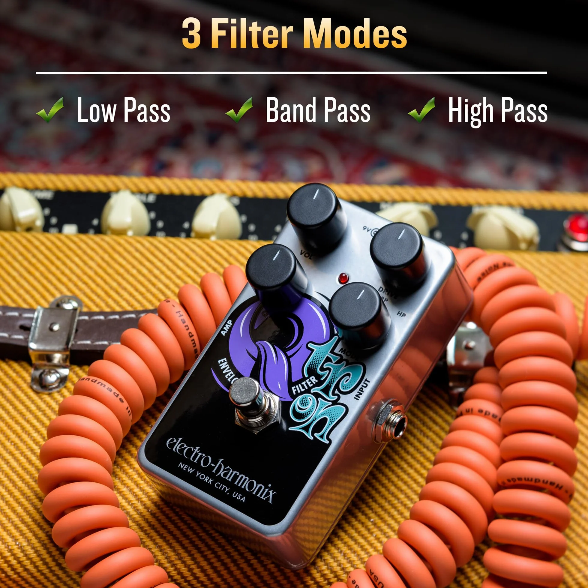 Electro Harmonix Analógico Sobre Filtro Pedal Guitarra Pedal - Nano Q-Tron
