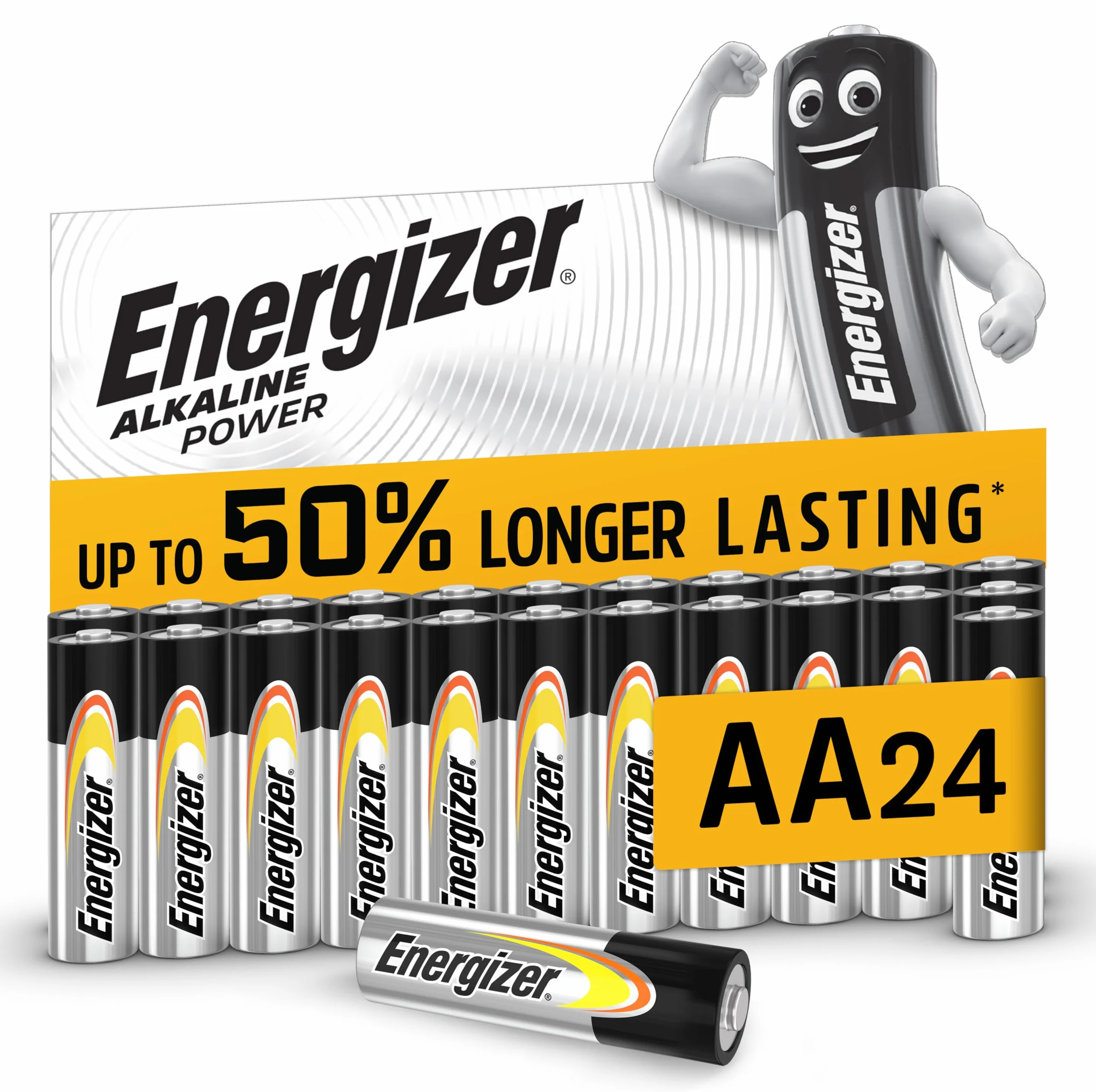 Energizer Pilas AA Alcalinas 1.5V Paquete de 24
