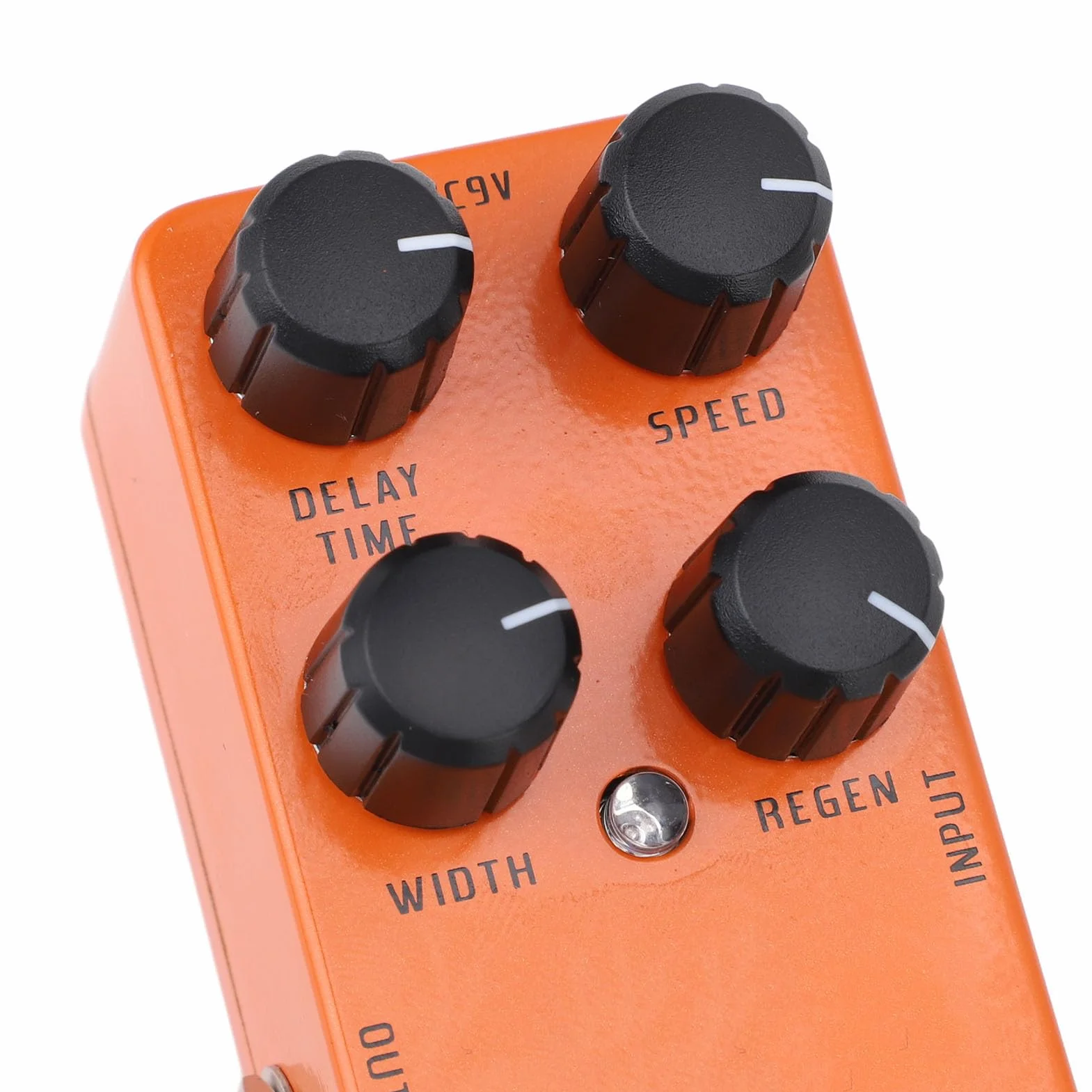 Pedal Flanger Analógico Portátil con True Bypass para bajo de Guitarra Eléctrica, Pedal de Efectos de Guitarra para bajo Eléctrico, Capa de Alimentación DC9V Incluida