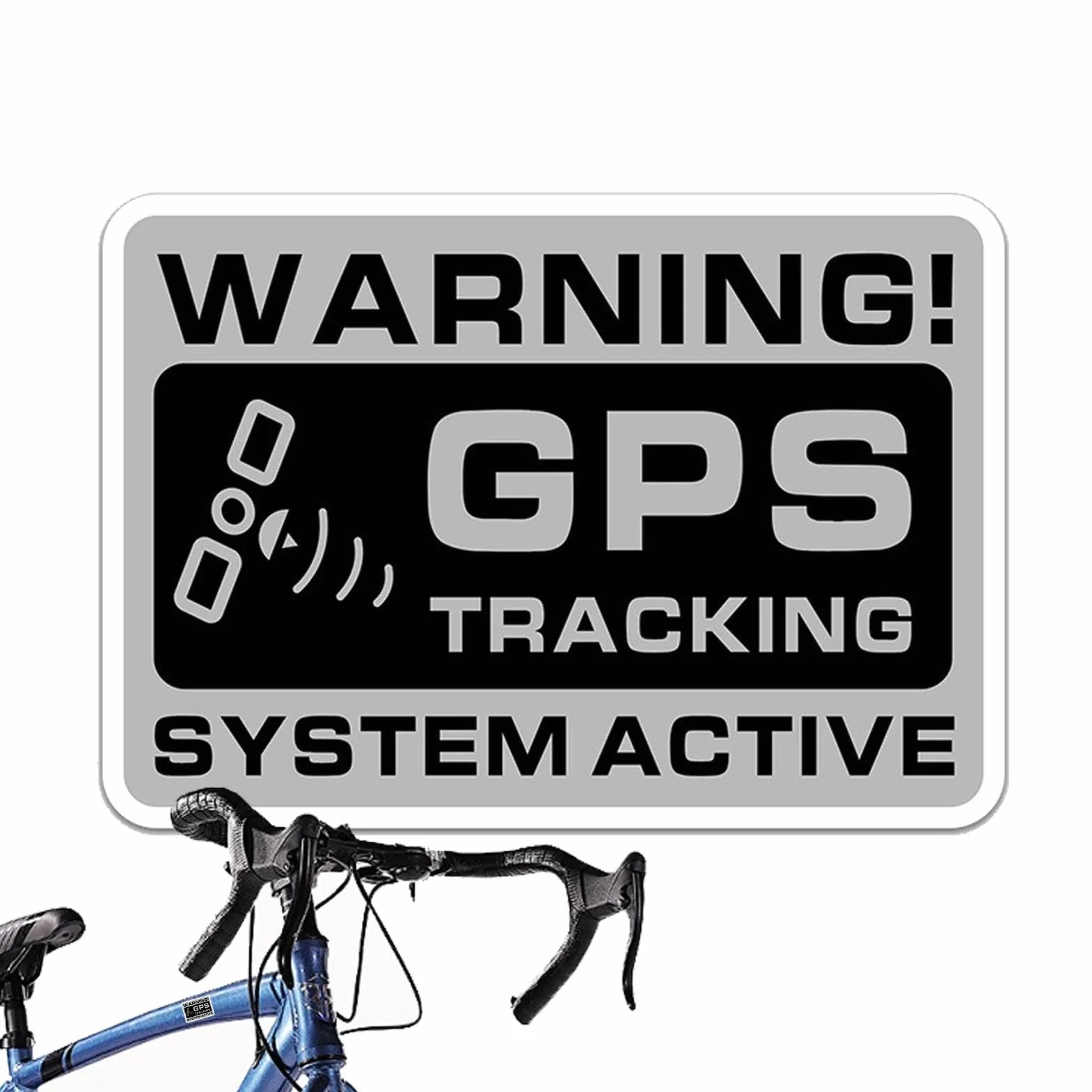 Pegatina de Seguimiento GPS, Advertencia Antirrobo para Vehículos, 10 Piezas