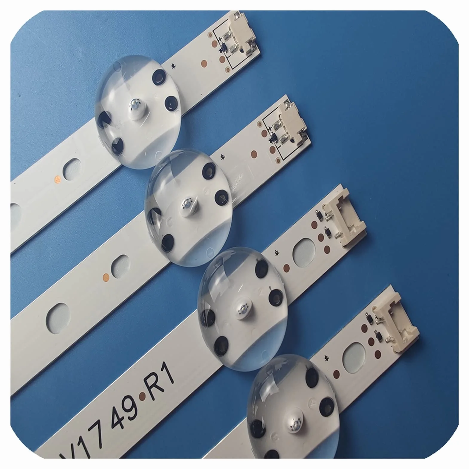 LED Tira de retroiluminación (4) apta for LG 49UV340C 49LJ614V 49UJ6525 49UJ6585 49UJ6565 49UJ651V 49UJ670V 49UJ701V V17 49 R1 L1 Art3 2862 2863