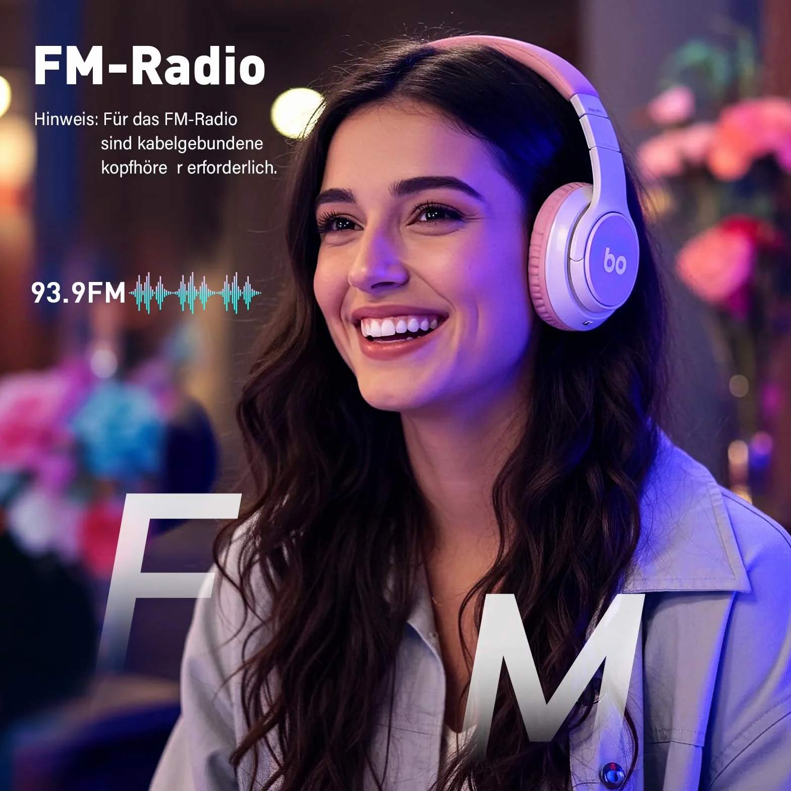 Reproductor MP3 Bluetooth 128 GB con Radio FM, Grabadora Voz, Sonido HiFi, Función E-Book, Blanco