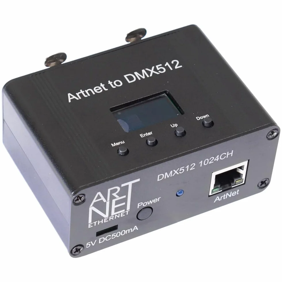 Interfaz de Controlador de IluminacióN Ethernet ArtNet DMX 512, 2 Universos