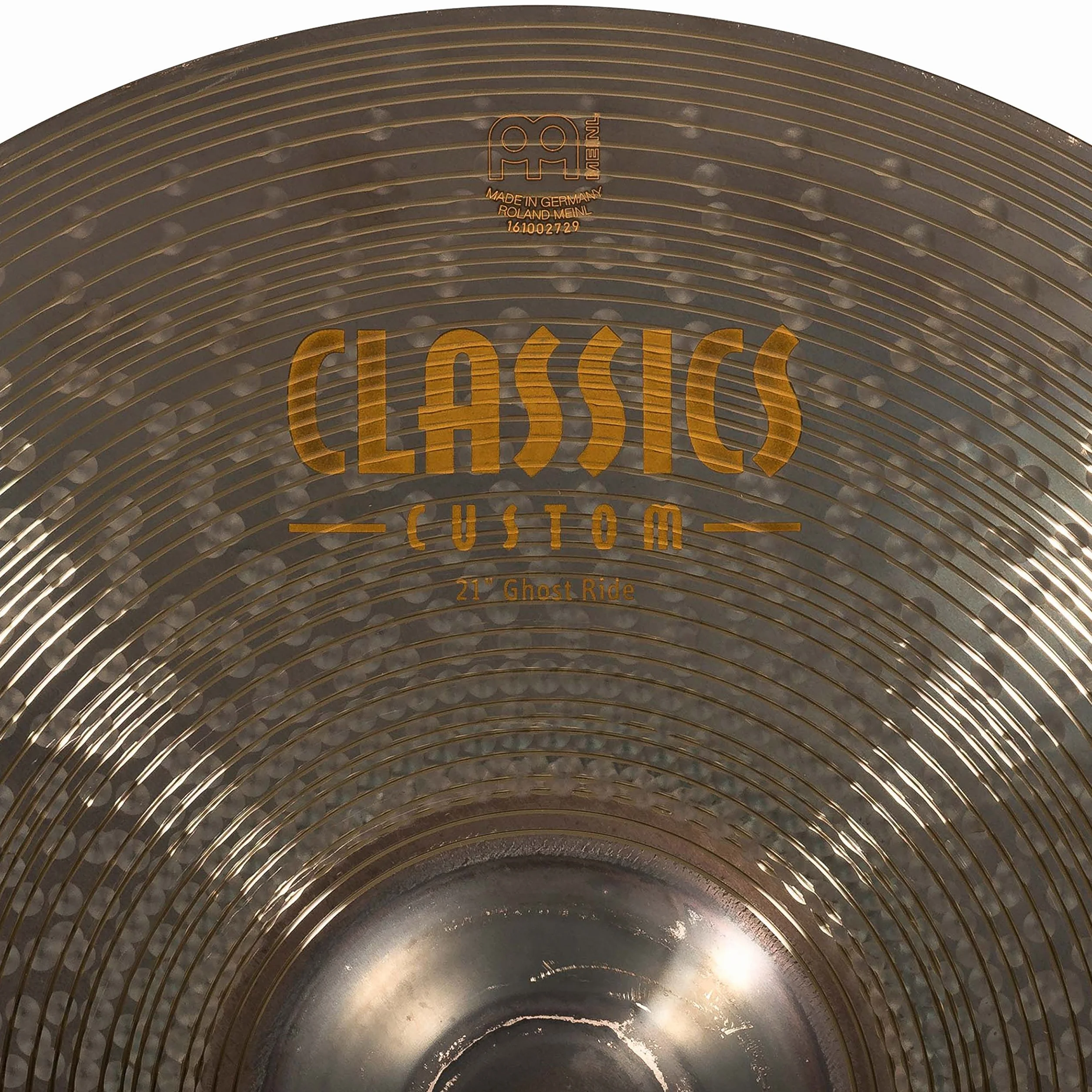 Meinl Cymbals Classics Custom Brilliant Brann Dailor Plato Ghost Ride de 21 pulgadas (53,34cm) Platillos de Batería - Bronce B12, Acabado Brillante (CC21GR)