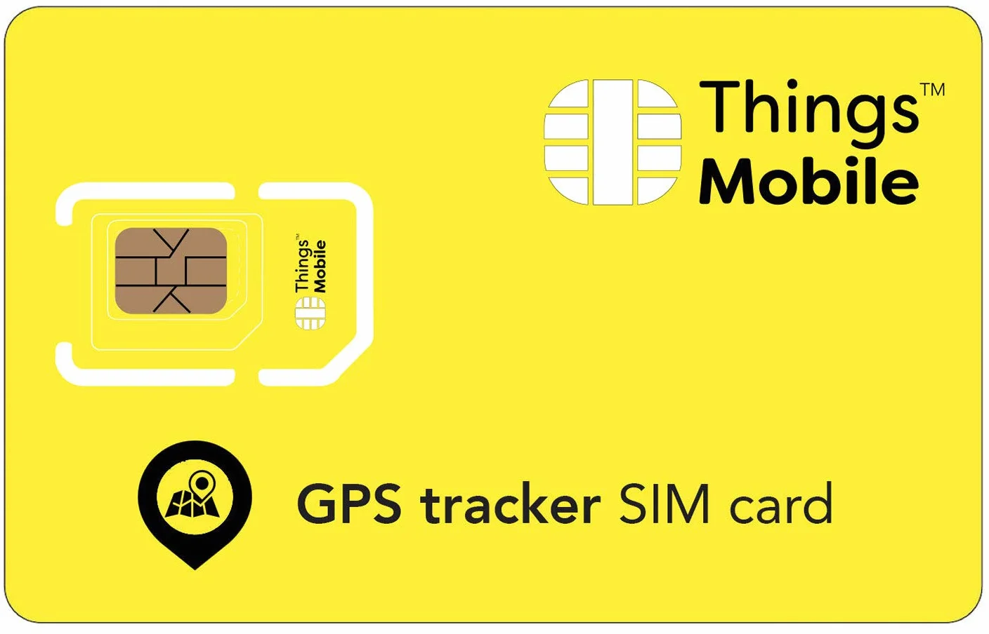 Tarjeta SIM para Tracker GPS Personal Things Mobile - Cobertura Global, Red Multioperador GSM 2G 3G 4G