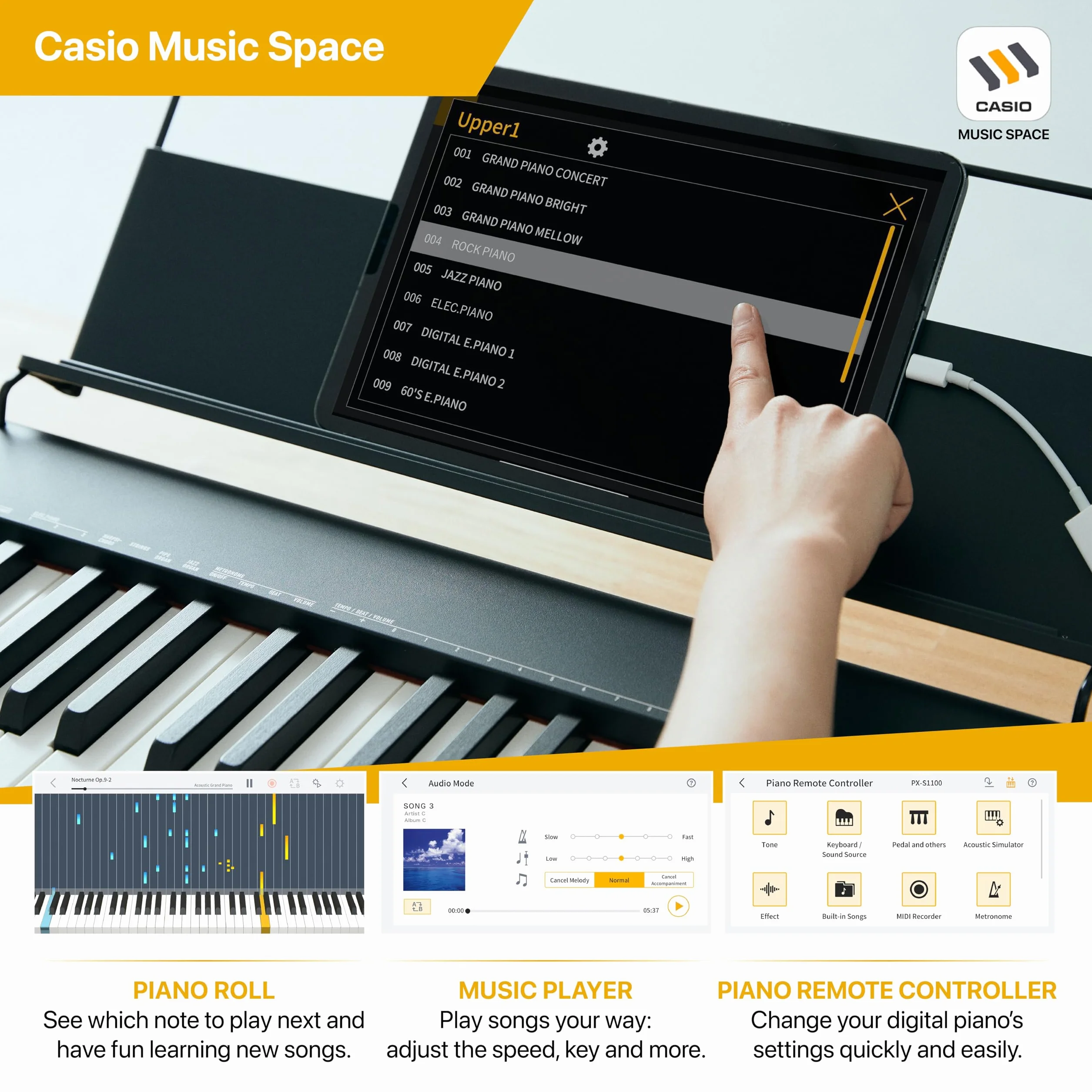 Casio CDP-S110 Piano Digital con teclado contrapesado