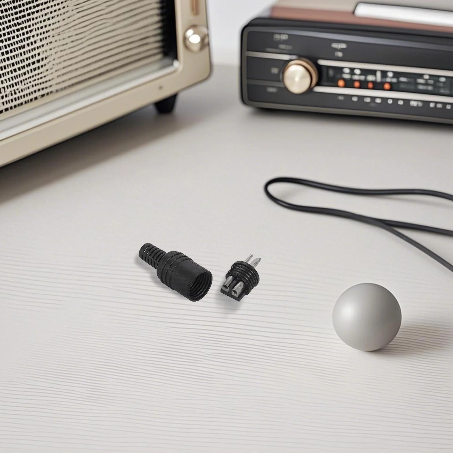 12 Piezas Enchufes/enchufes de Altavoz DIN de 2 Pines, Conector de Audio de 2 Pines DIN HiFi, Conectores de Altavoz DIN de 2 Pines con Terminales de Tornillo, Conector de Altavoz DIN Macho Hembra