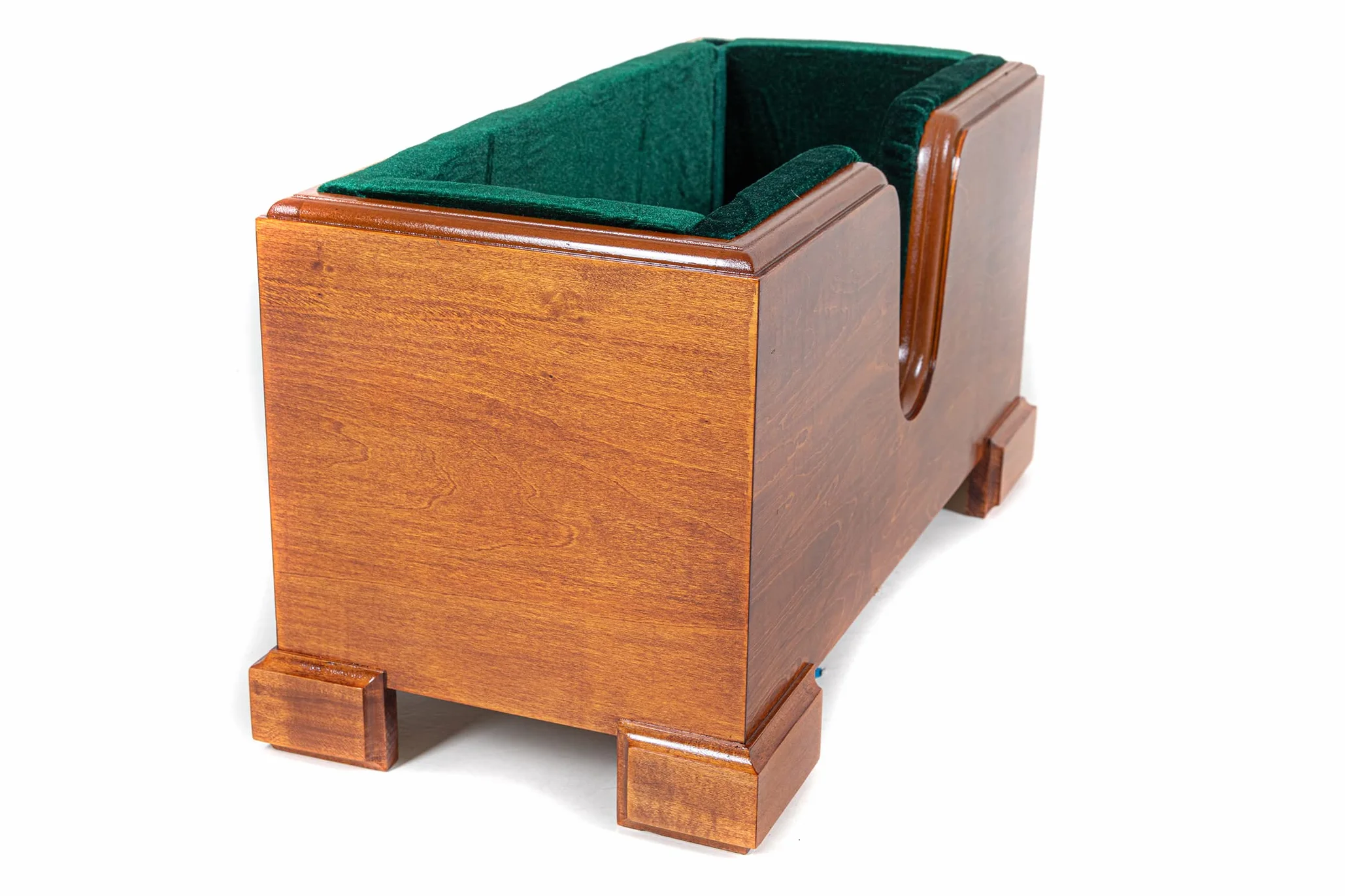 GEWA Soporte para violonchelo de madera - Para todos los tamaños de violonchelo - Revestimiento de terciopelo - Con huecos para pica y arco