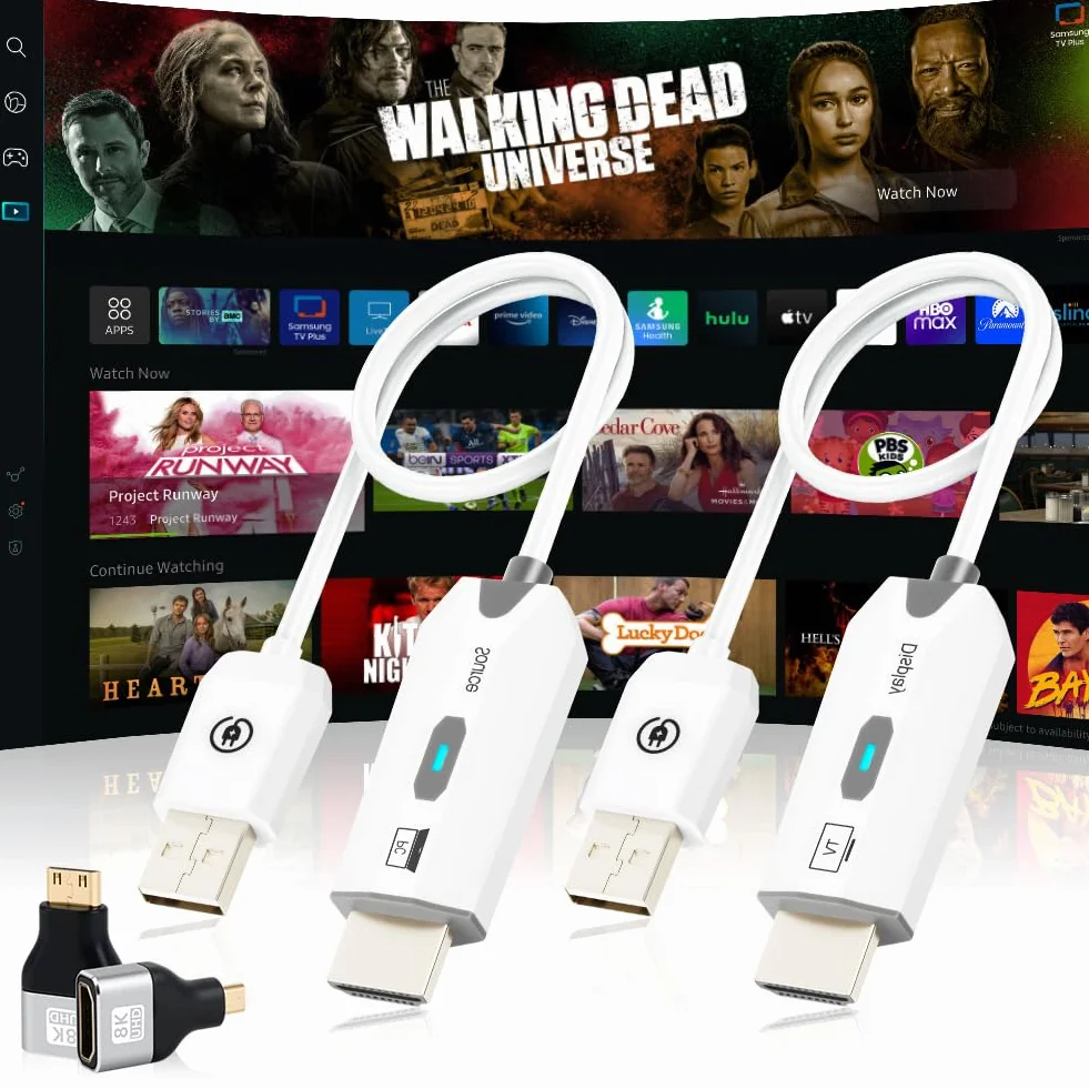 AXFEE Transmisor y Receptor HDMI Inalámbrico 1080P 60Hz 50m Baja Latencia Plug & Play