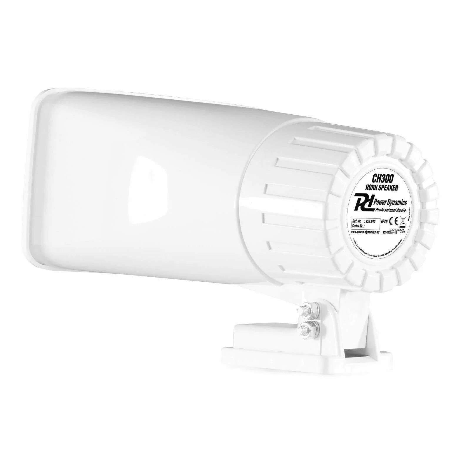 Power Dynamics - Sistema de Megafonía para Coche PDC30 de 30W, Altavoces Bocina CH300, Amplificador con Bluetooth, USB y SD, Micrófono Incluido, 12V y 230V, Resistente al Agua, IPX6
