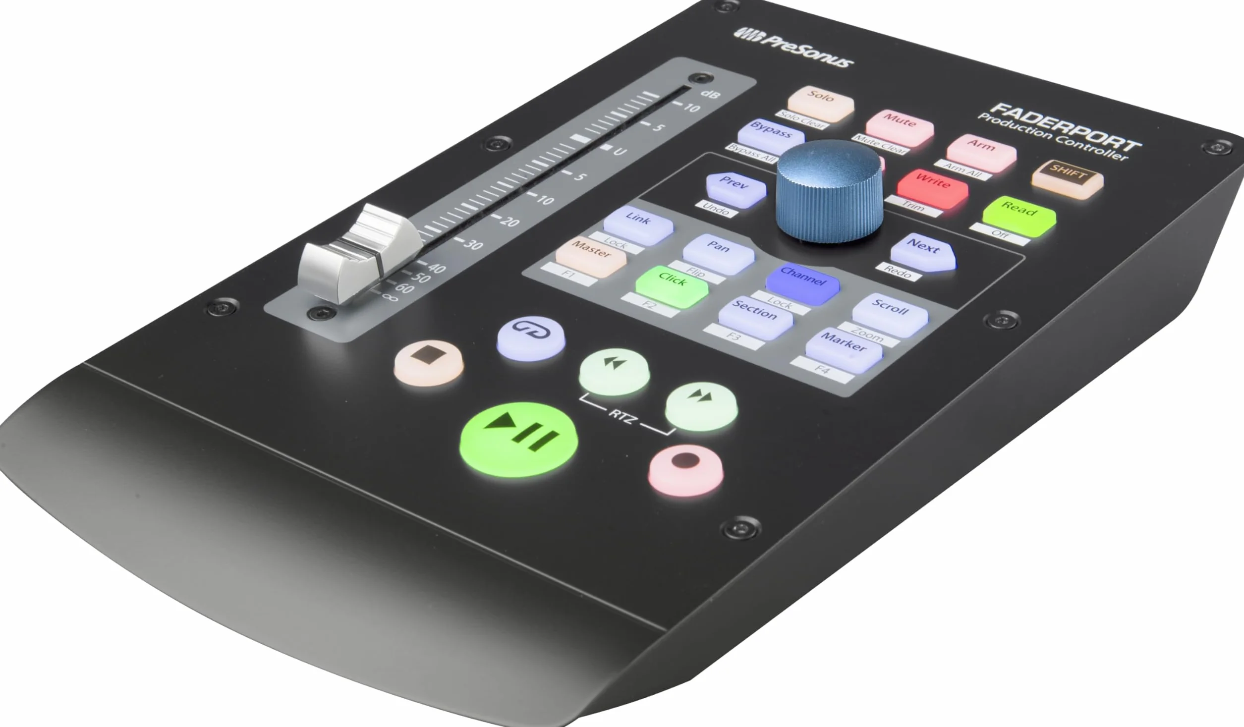 PreSonus FaderPort, Controlador de Mezcla DAW para Producción Musical con Studio One Artist, Ableton Live Lite, Paquete de Software de Grabación, Difusión y Podcasting