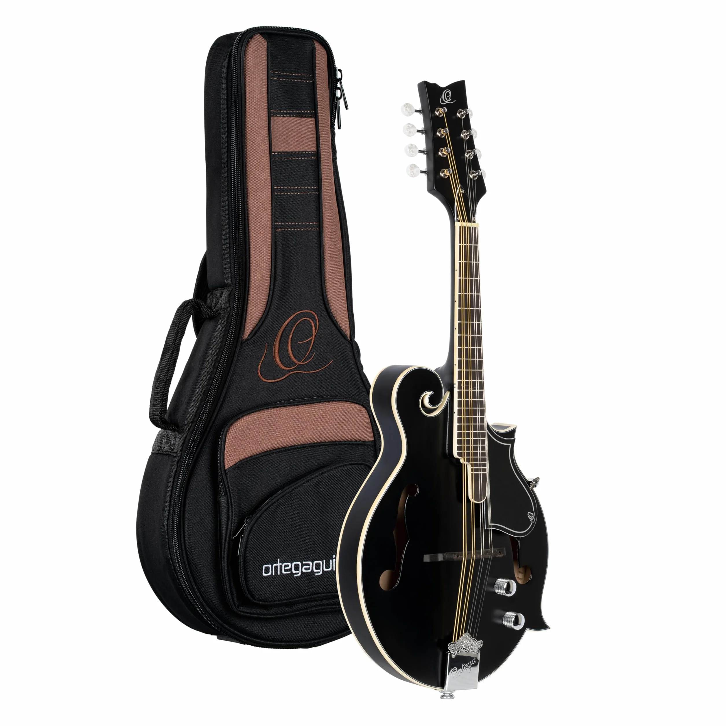 ORTEGA Mandolin F-Style Series Incluye funda BK Negro RMFE40SBK
