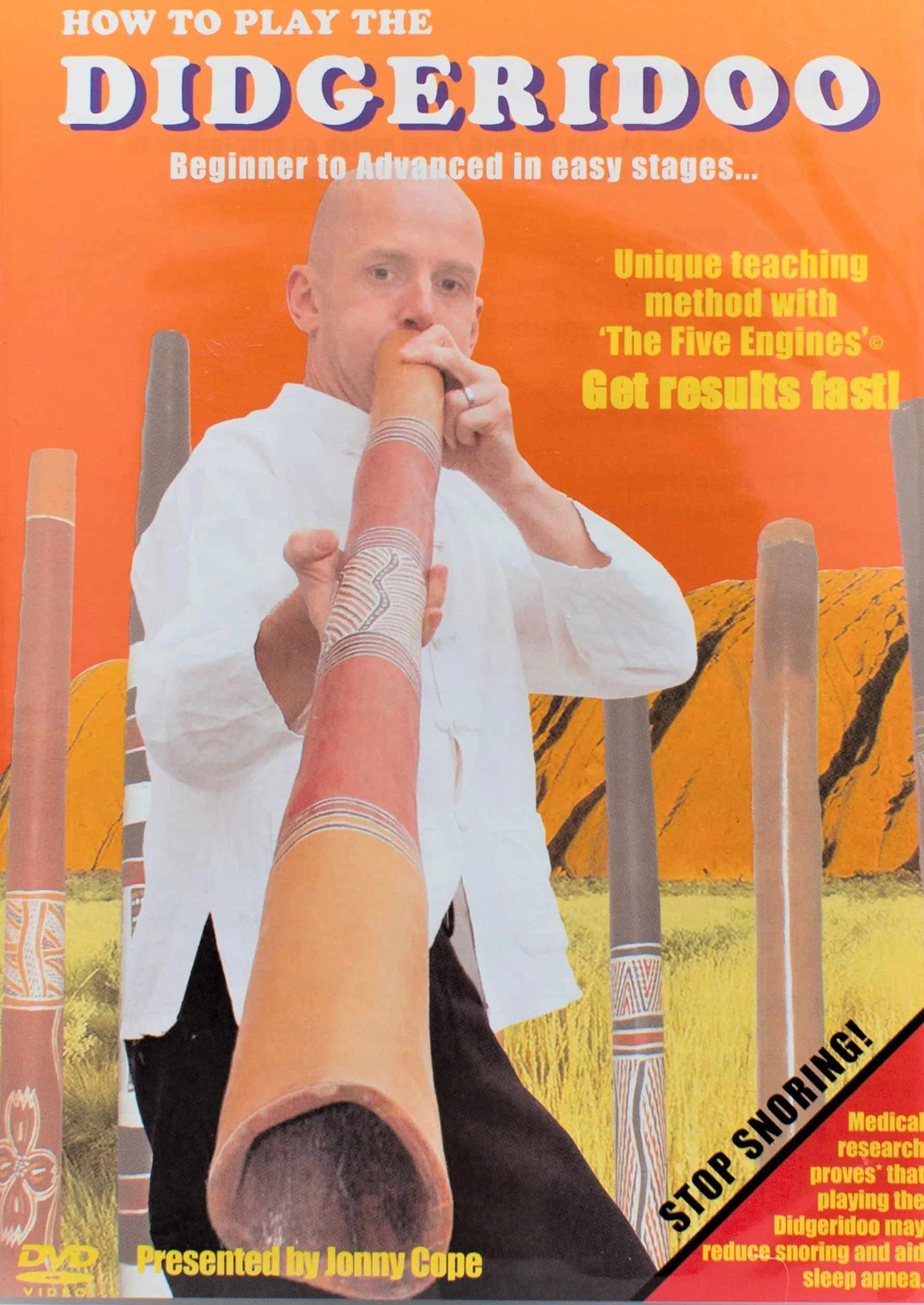 PAQUETE DIDGERIDOO: Didgeridoo 120cm - bolsa de didgeridoo - cera de abeja - video de la lección - soporte de didgeridoo