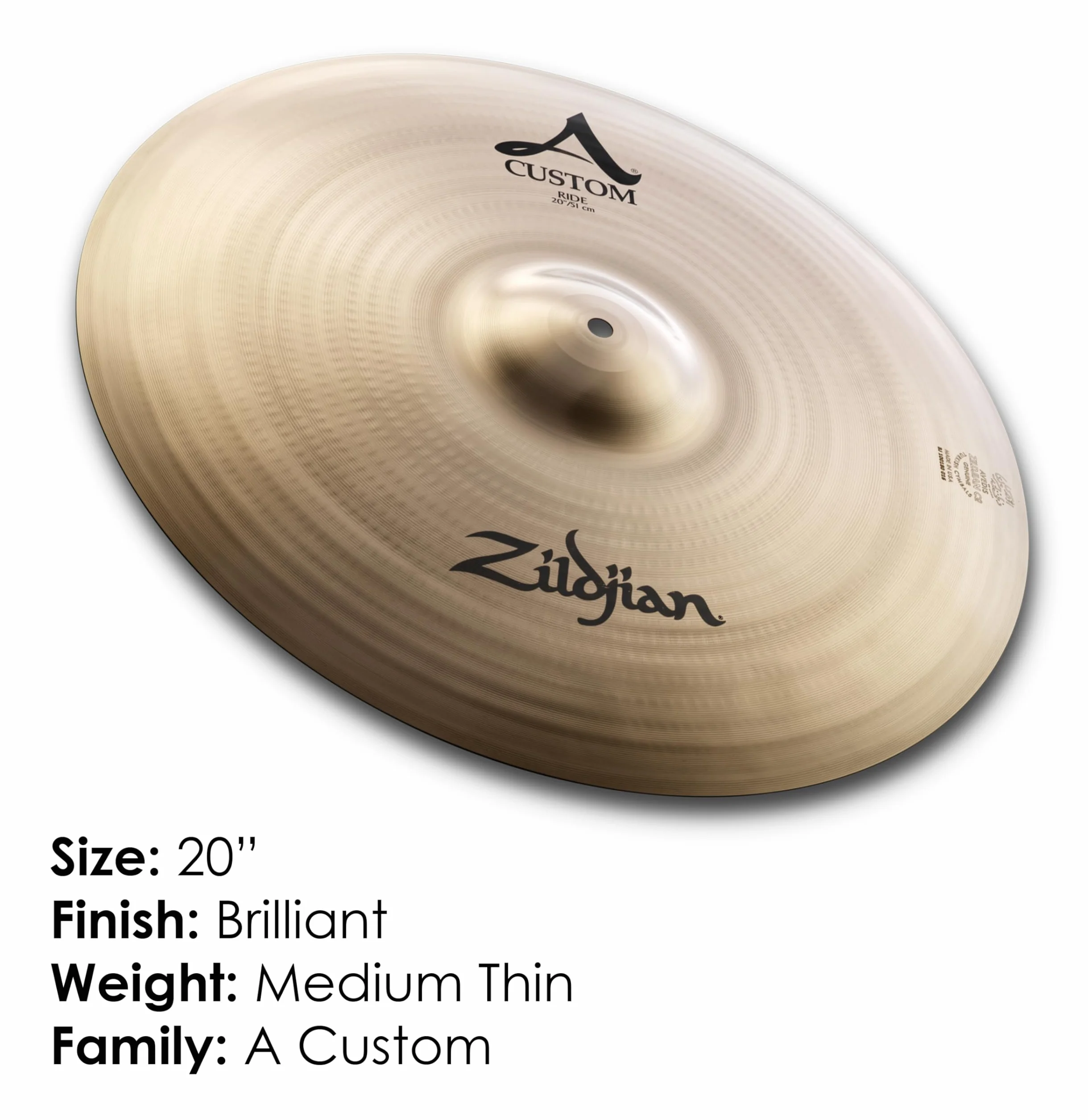 ZILDJIAN A20517 A Custom Platillo A Custom 20" ride