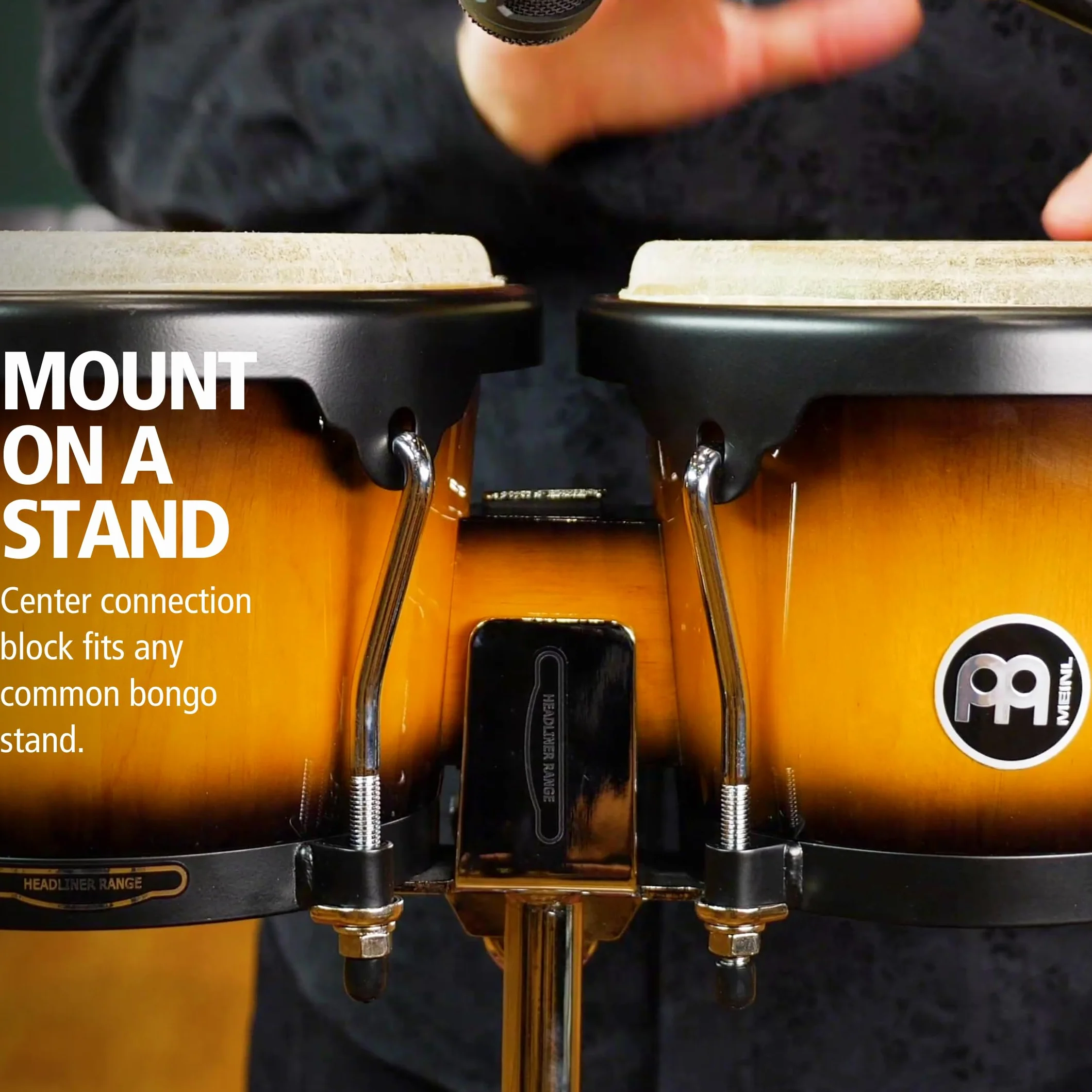 Meinl Percussion HB100VSB - Wood bongo, Multicolor, Estallido de sol