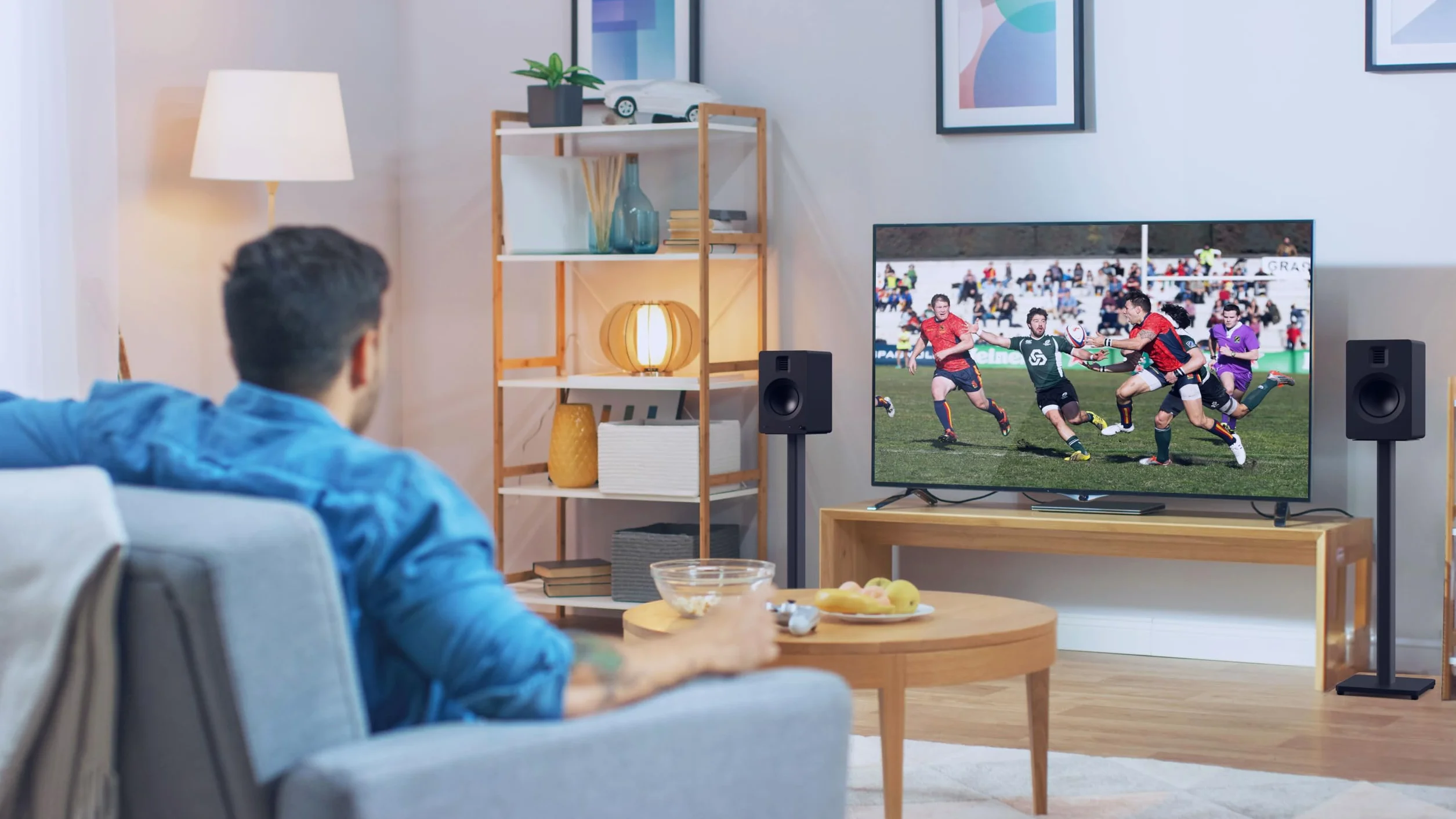 Kanto ST28 - Soportes universales para altavoces de suelo de 28 pulgadas para altavoces de estantería de hasta 30 libras, sonido mejorado, gestión de cables ocultos, diseño atemporal, par, acero negro