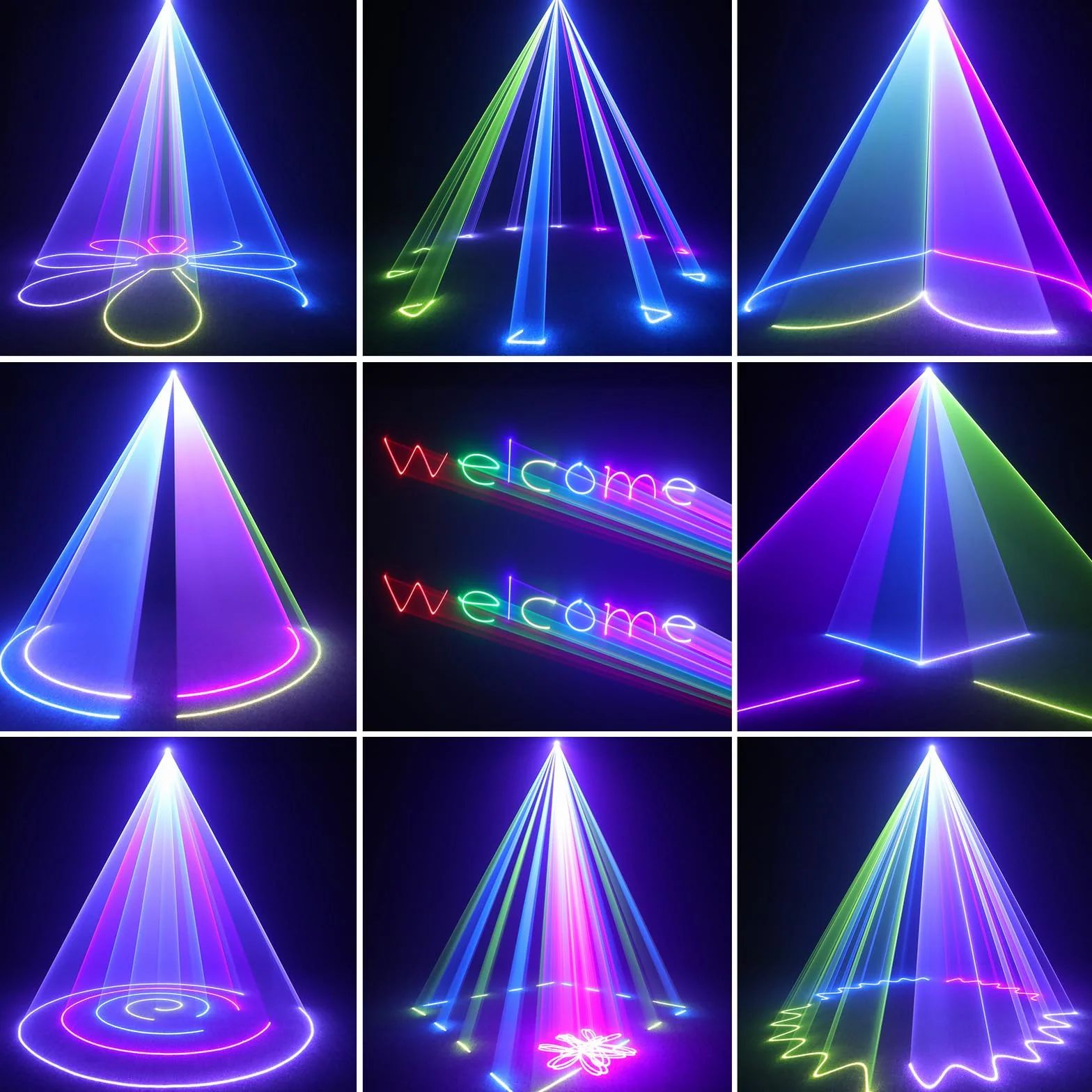 Luz de fiesta, luz de discoteca DIY de animación 3D con aplicación Bluetooth, luz de DJ y DMX512, adecuada para fiestas, clubes, bares, Halloween, Navidad