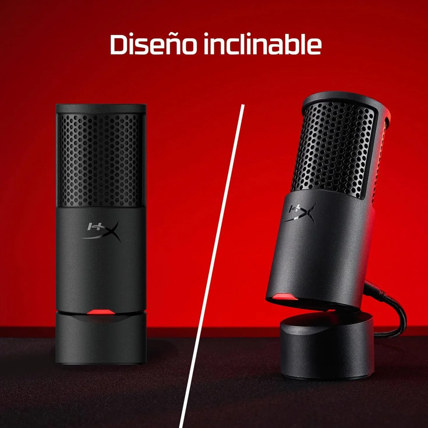 HyperX Solocast 2 - Micrófono Condensador USB patrón cardioide, Juegos, Streaming, podcasts, PC, Twitch, Youtube, Discord, Negro