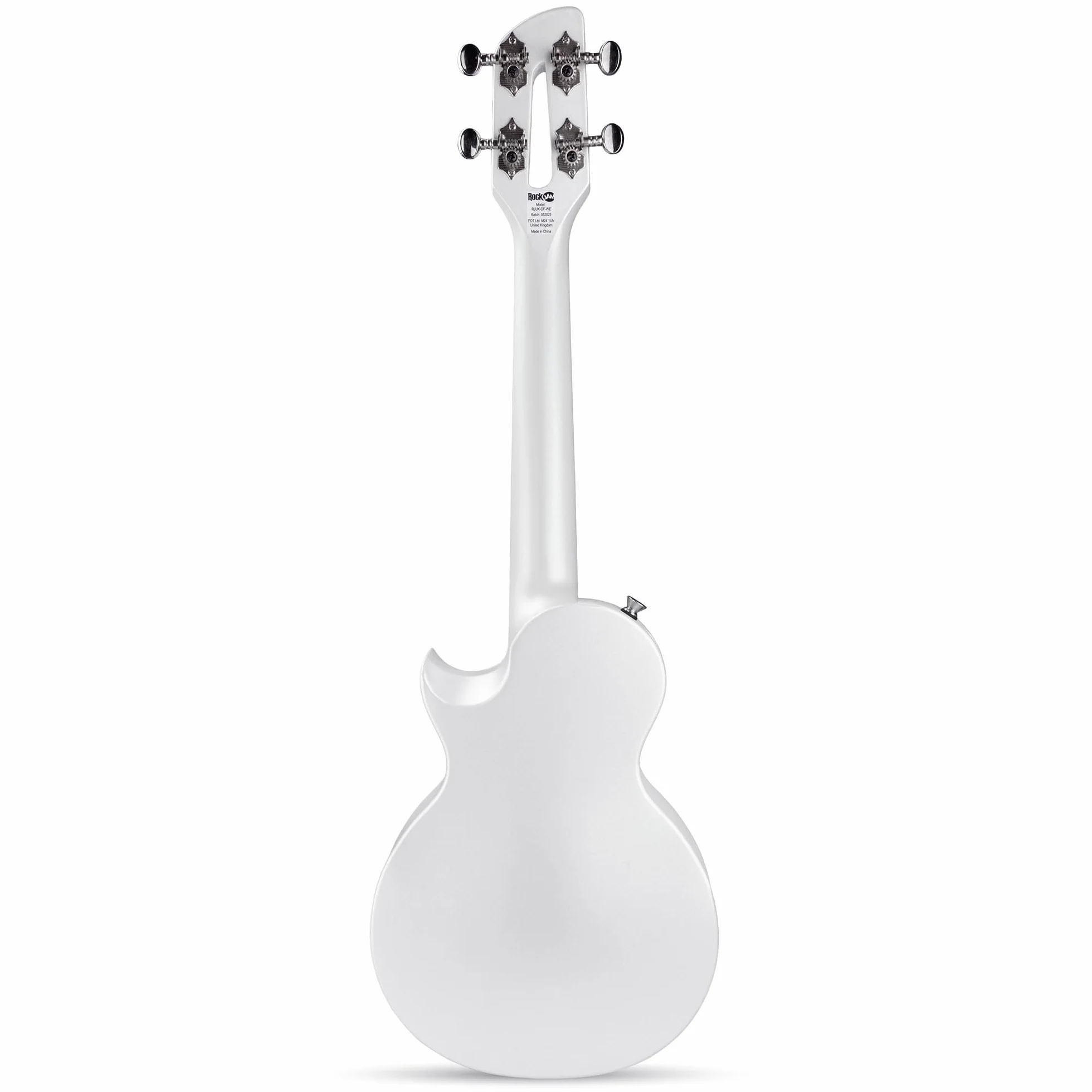 Ukelele RockJam de fibra de carbono con estuche, cejilla y correa