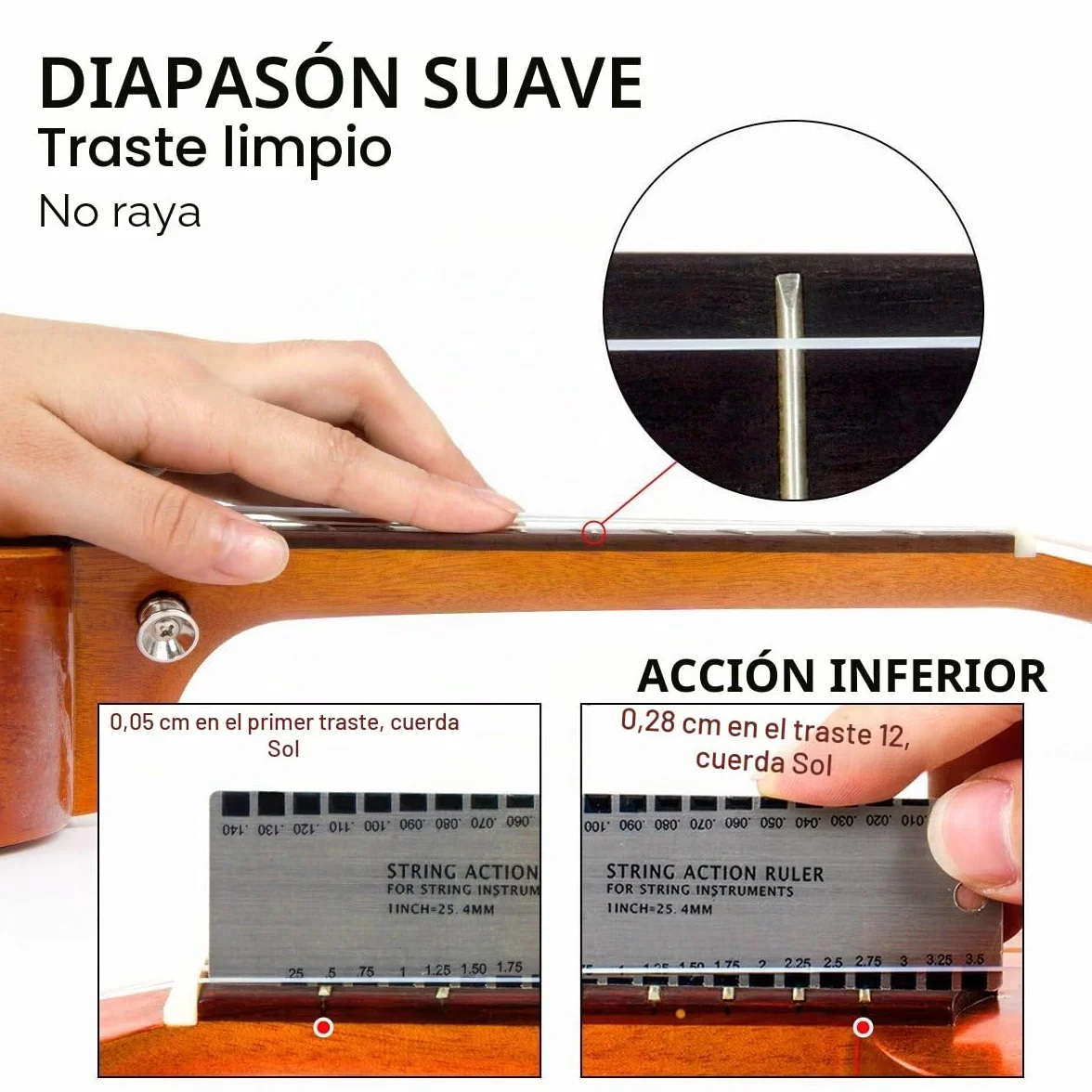 Aklot Concierto Ukelele de 23 Pulgadas Caoba Maciza Ukeleles Para Principiantes Profesionales Con Curso en línea gratuito y 8 Kit de inicio