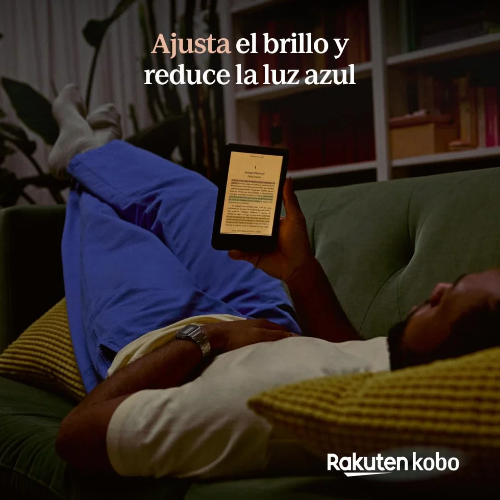 Kobo Clara Colour eReader 6" E Ink Kaleido 3 Pantalla Color sin Reflejos Modo Oscuro Resistente al Agua Audiolibros 16 GB Negro