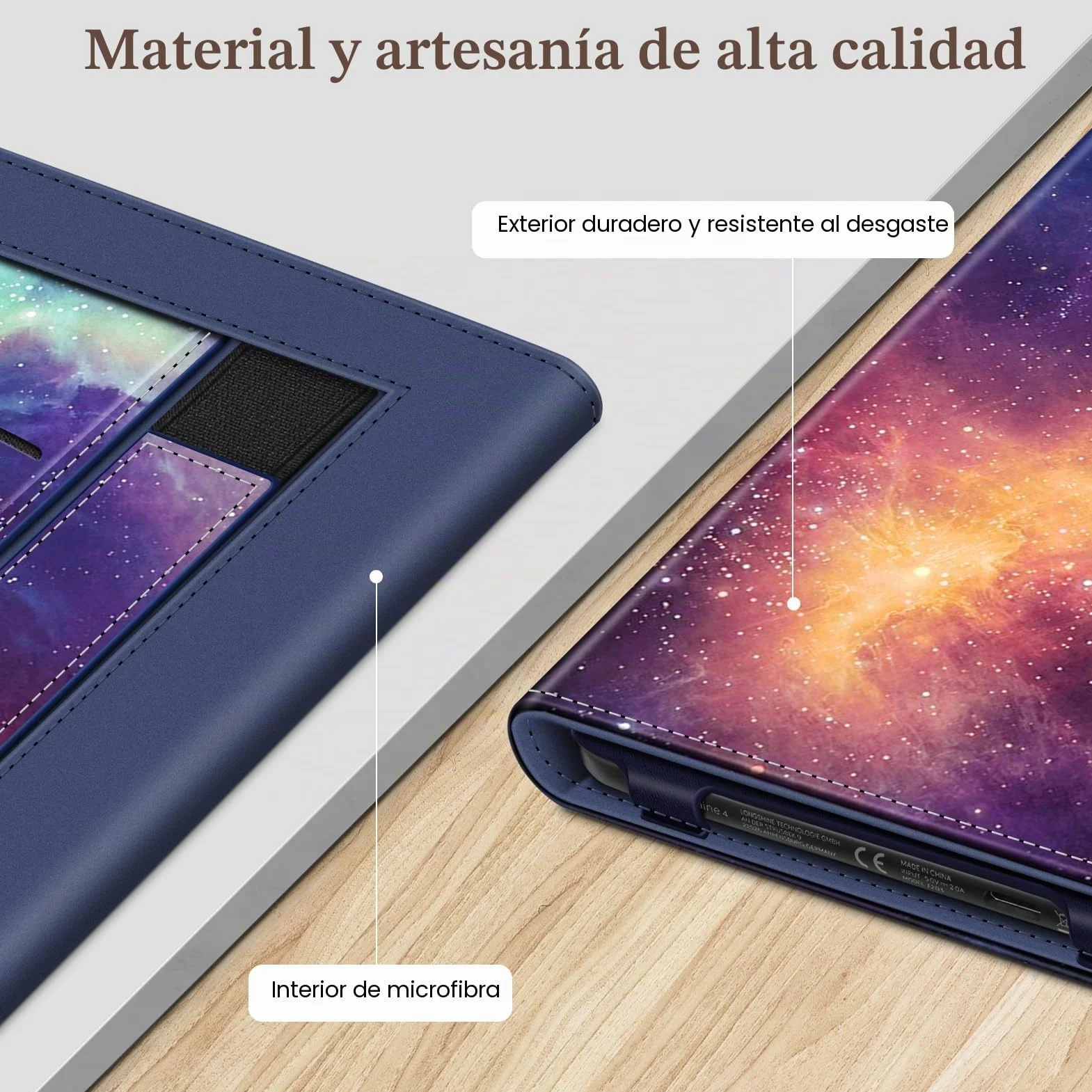FINTIE Funda para 6" Kobo Clara Colour (2024) / Kobo Clara BW (2024) / 2E (2022) - Protectora con Card Slot y Hand Strap, Auto Despertador/Sueño