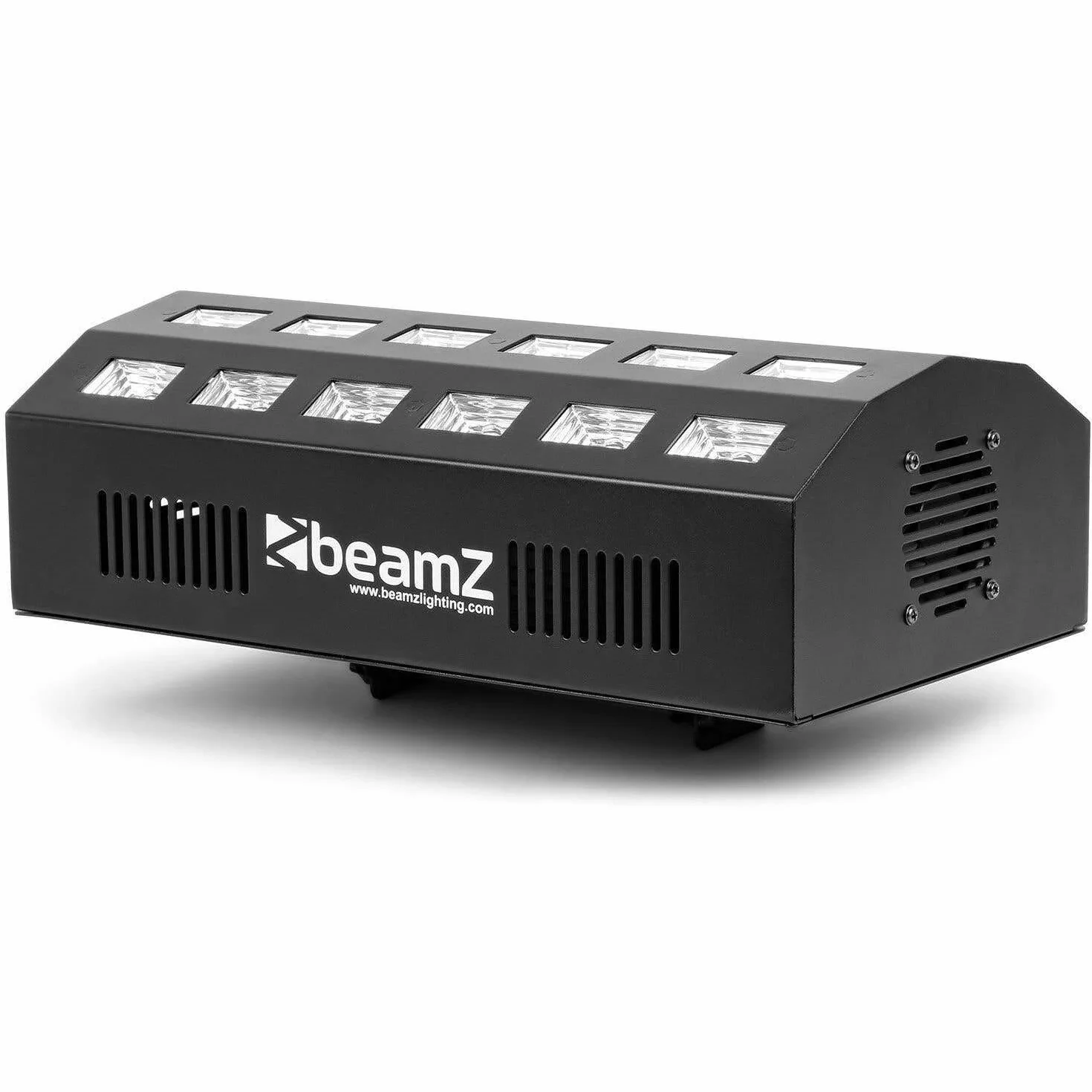 BeamZ BUV463 Lámpara Blacklight, Blacklight Party, 24 x 3 W LED UV con 4 Secciones y Estrobo, DMX UV Spotlight, Blacklight LED, Luz UV, Lámpara Blacklight, Blacklight Disco Neon Party