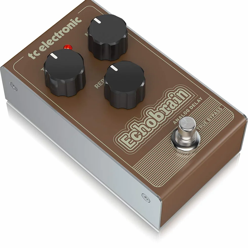 TC Electronic ECHOBRAIN ANALOG DELAY Pedal de retardo de estilo vintage con circuito de brigada de cubo totalmente analógico
