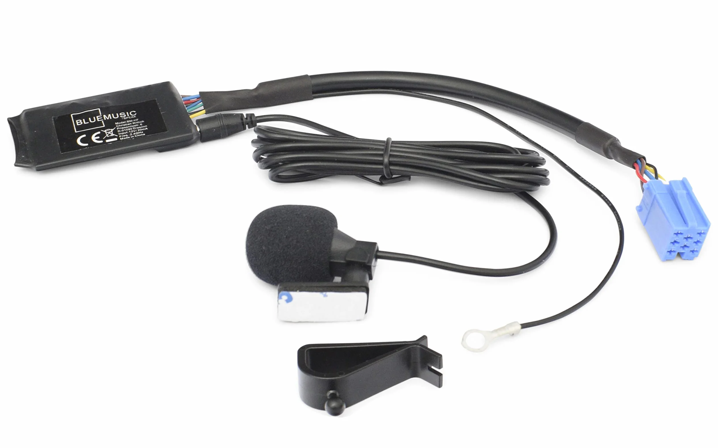 Interfaz de Audio Manos Libres Bluetooth para 8 Pines Mini ISO Audi: Chorus 2, Concert 2, Symphony 1/2, Navigation Plus 1/2, RNS de D - - VW: MCD, MFD, Gamma 5