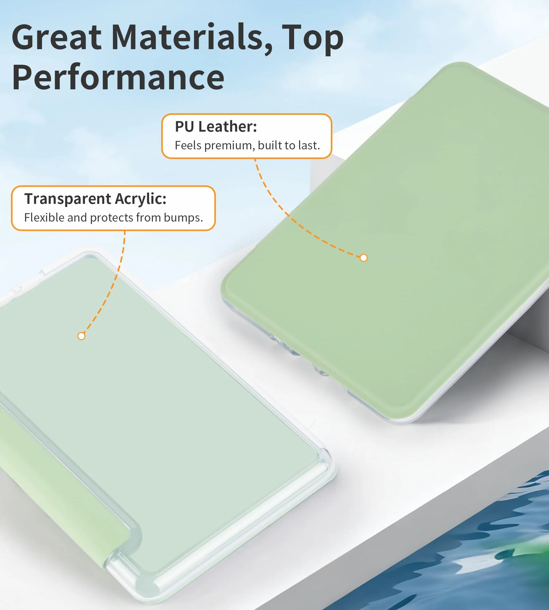 Funda para Kindle 11.ª generación 2024/2022, Transparente y Suave, Protectora magnética de PU con suspensión/activación automática (Verde)