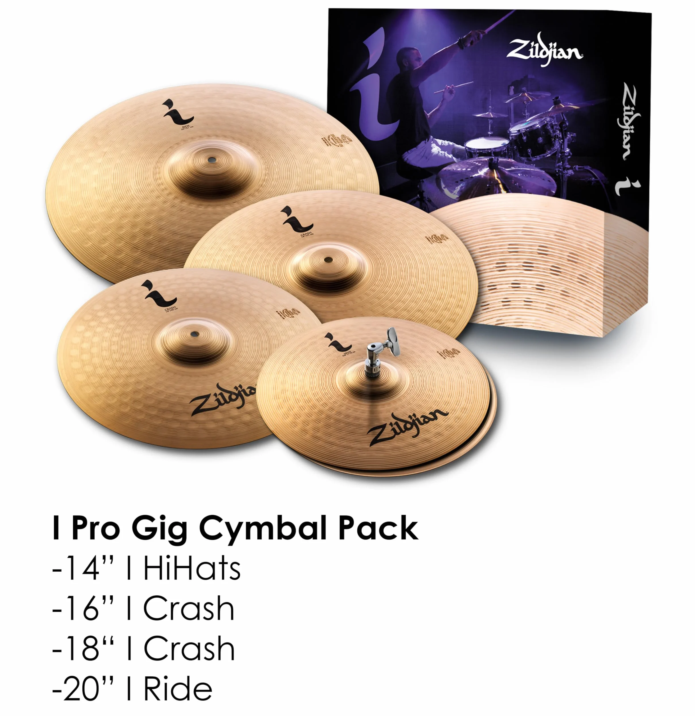 Zildjian ILHESSP I Platillos Pack I Pro Gig 14" - 16" - 18-20"