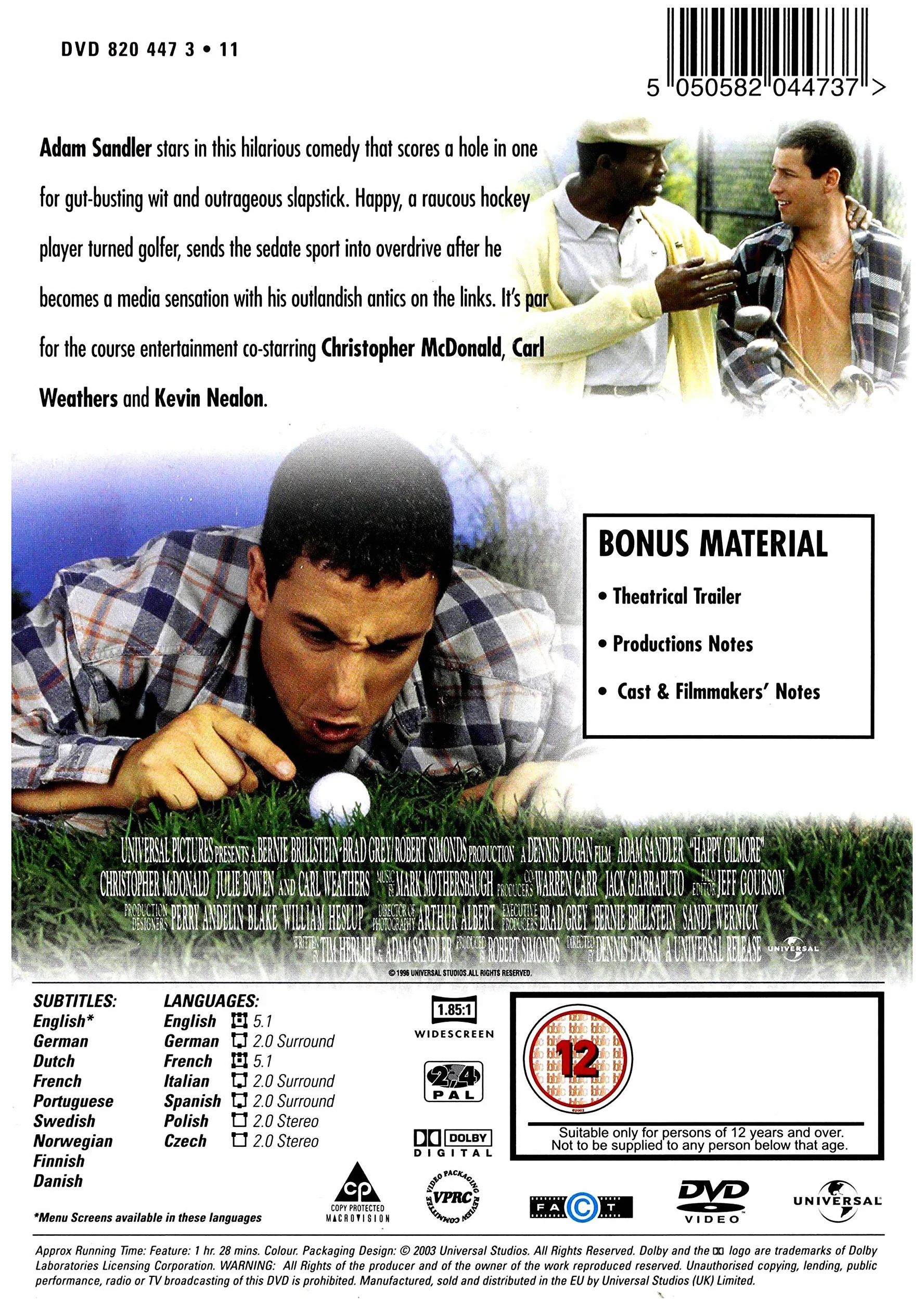Happy Gilmore [DVD]