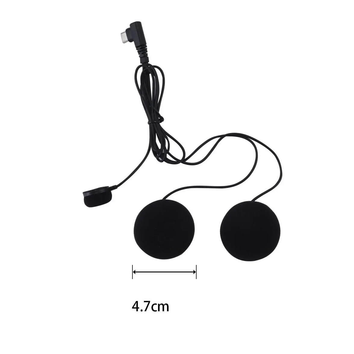 Cable de auriculares tipo C para intercomunicador de motocicleta Ticha