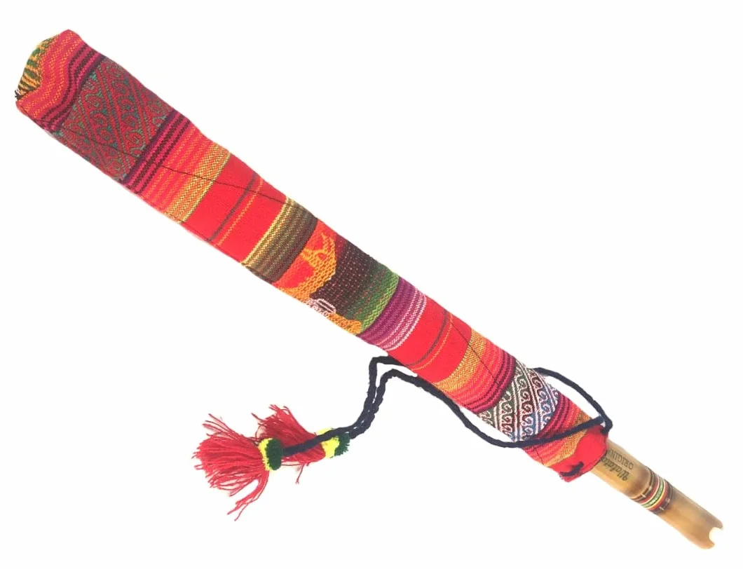 Fairtrade Bolivian 38cm Juego de flauta Quena | con estuche | con tabla de dedos