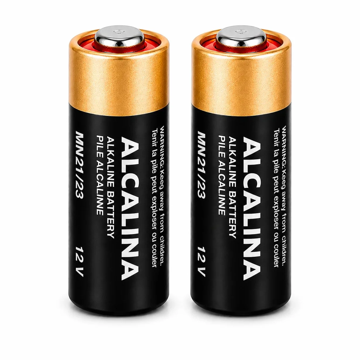 Pilas alcalinas MN21 A23 23A V23GA LRV08 8LR932 12V 2 Unidades