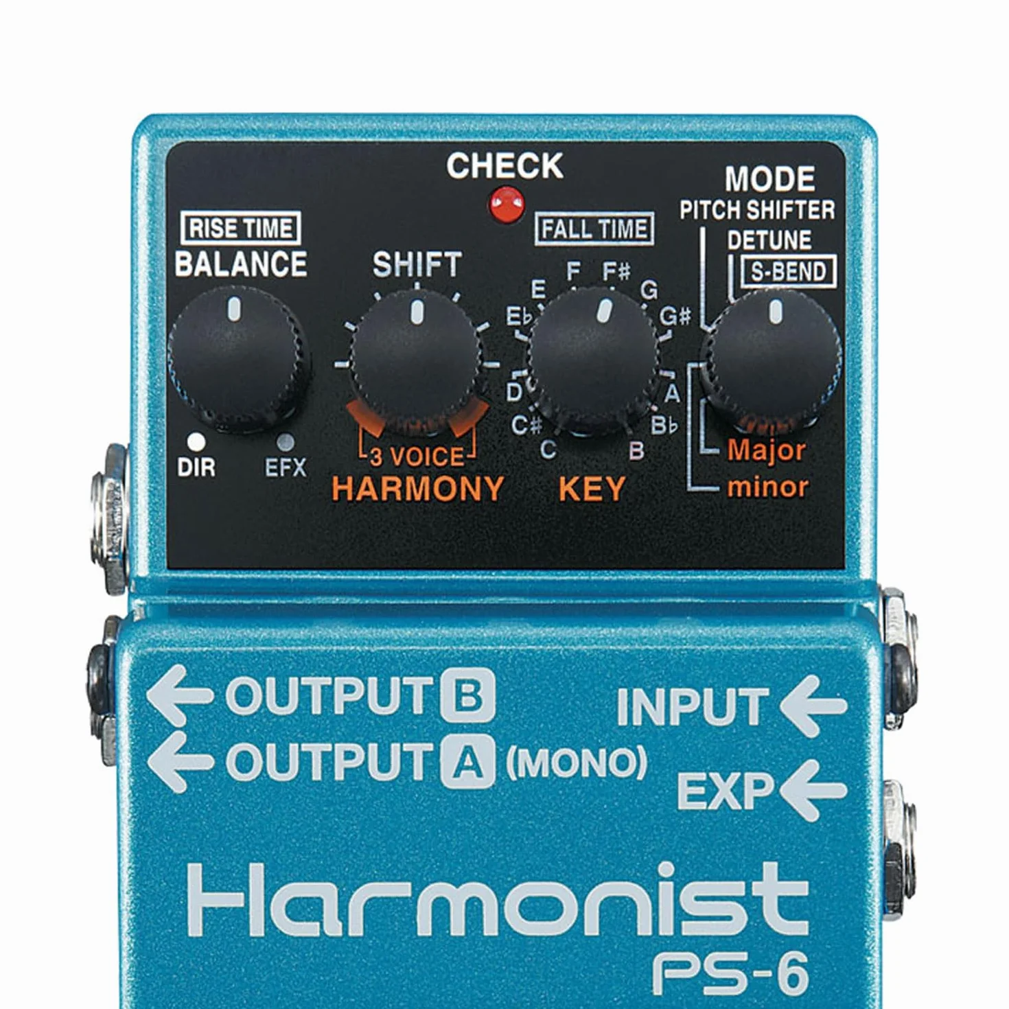 Boss PS-6 Harmonist Pitch-Shifter - Dispositivo de efectos de pedal y cable jack keepdrum