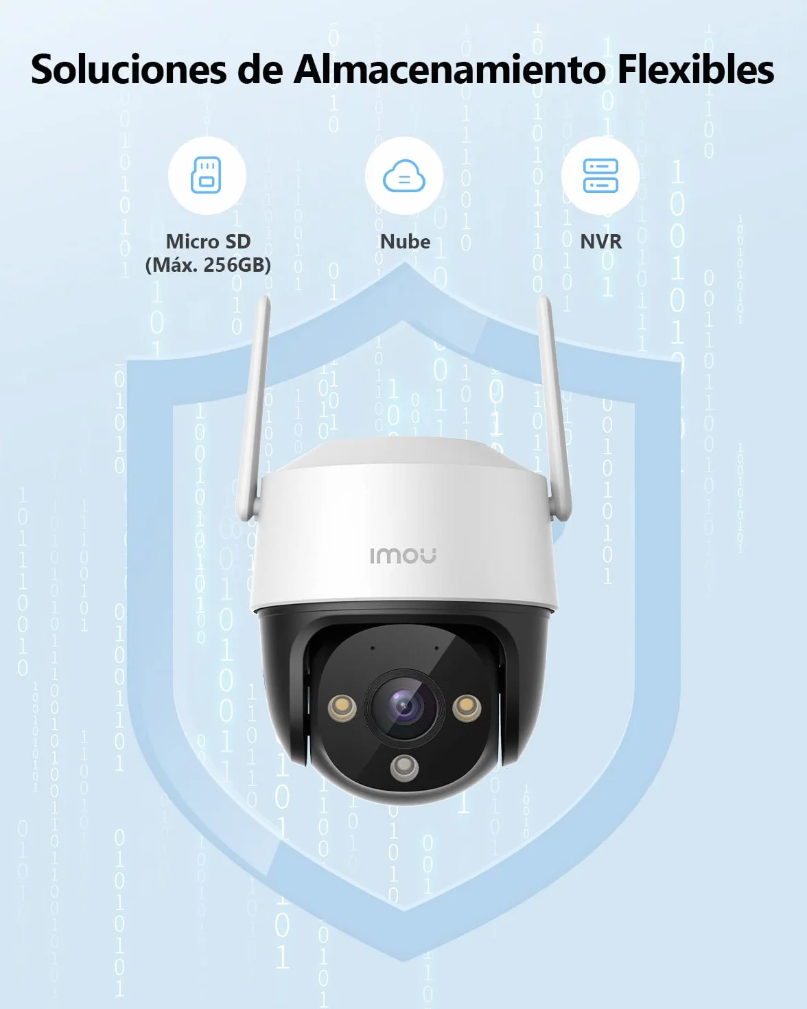 Imou 2K Cámara Vigilancia WiFi Exterior 360° PTZ IP Seguridad AI Detección Humana Seguimiento Automático Visión Nocturna Color 30M IP66