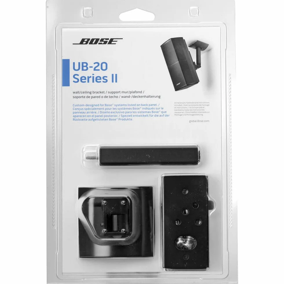 Bose UB-20 Serie II - Soporte de pared para altavoces, negro