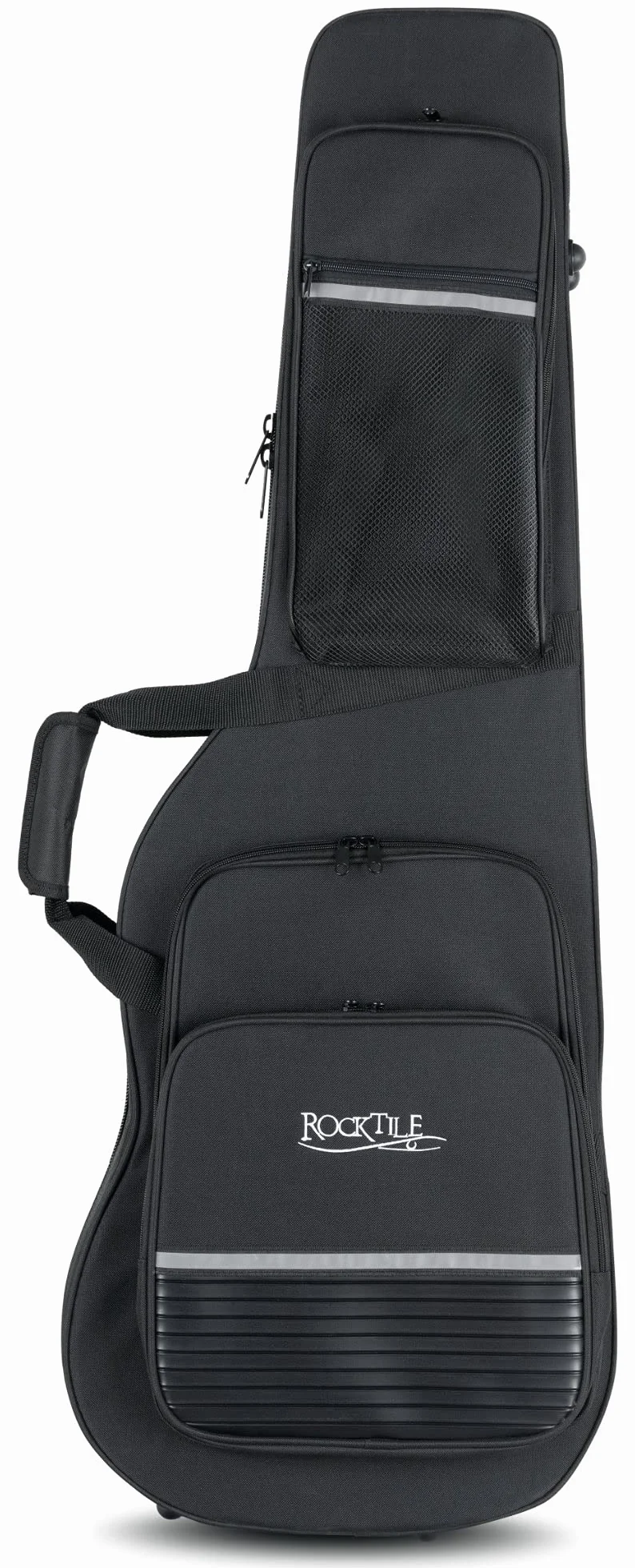 ROCKTILE Funda Premium para Guitarra Eléctrica - Gigbag con Acolchado Térmico Extra Grueso - Estuche para Guitarra Eléctrica con 3 Bolsillos Exteriores Grandes para Partituras Y Accesorios