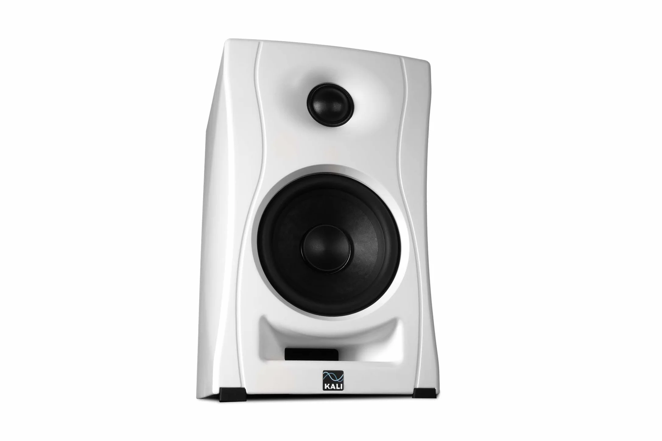 Kali Audio LP-UNF monitor de campo cercano (160 vatios, monitor de estudio, ecualizador de contorno, conectividad de alta fidelidad con Bluetooth/USB-C, TRS, RCA, 6,2 kg, 25,4 x 16,4 x 7,4 cm), blanco