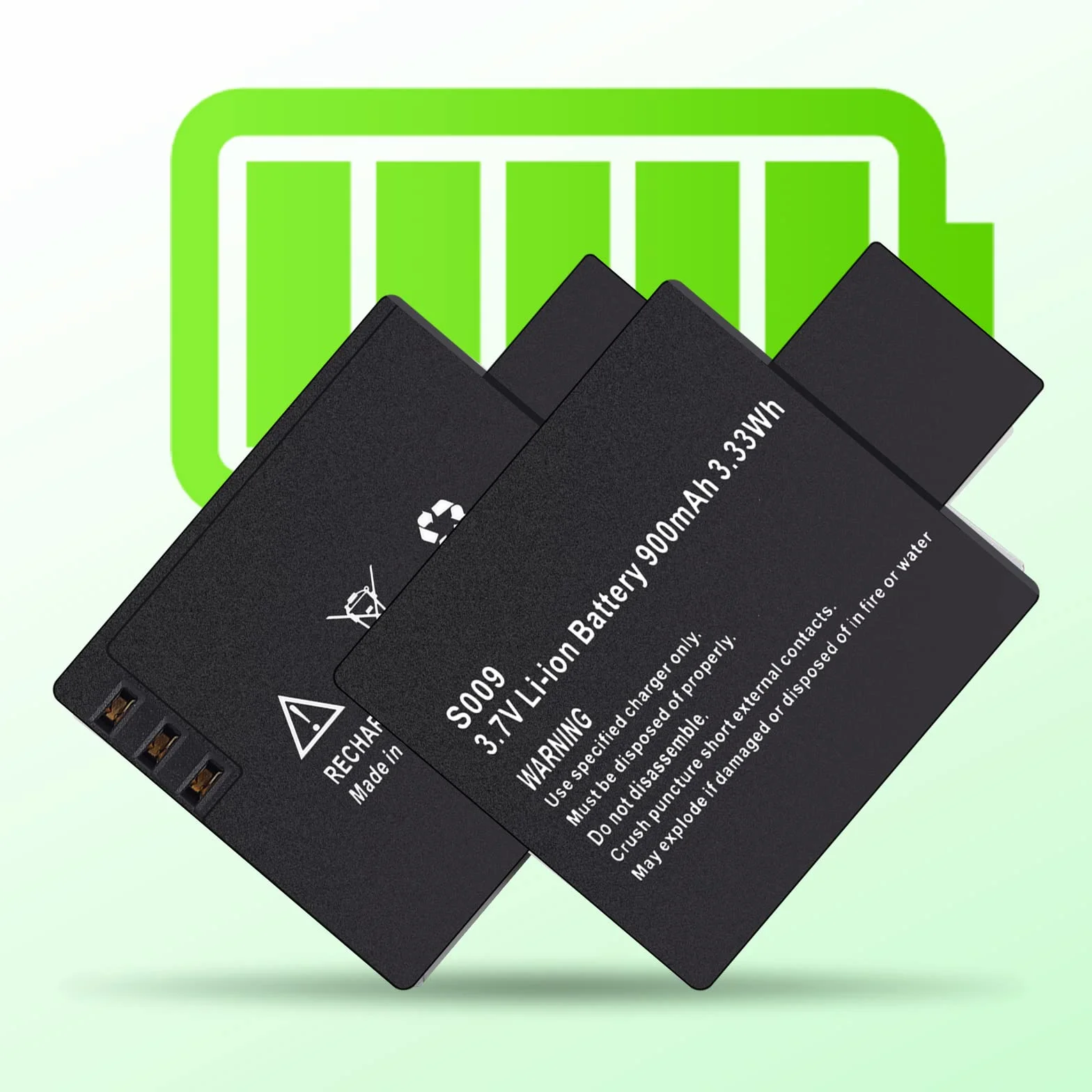 Cámara Deportiva HD 1080P 30M Subacuática 140° Gran Angular 2 Baterías 900mAh Kit Accesorios